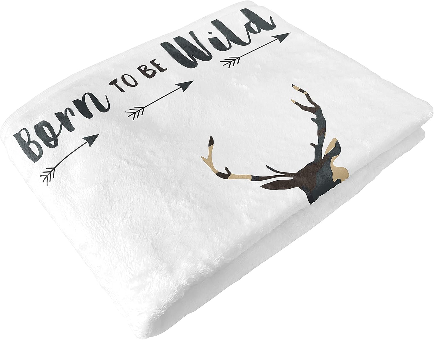 Woodland Camo Deer Baby Growth Mat Blanket 1