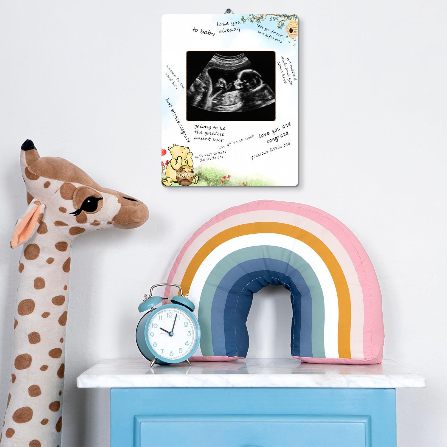 Winnie Baby Shower Ultrasound Photo Frame