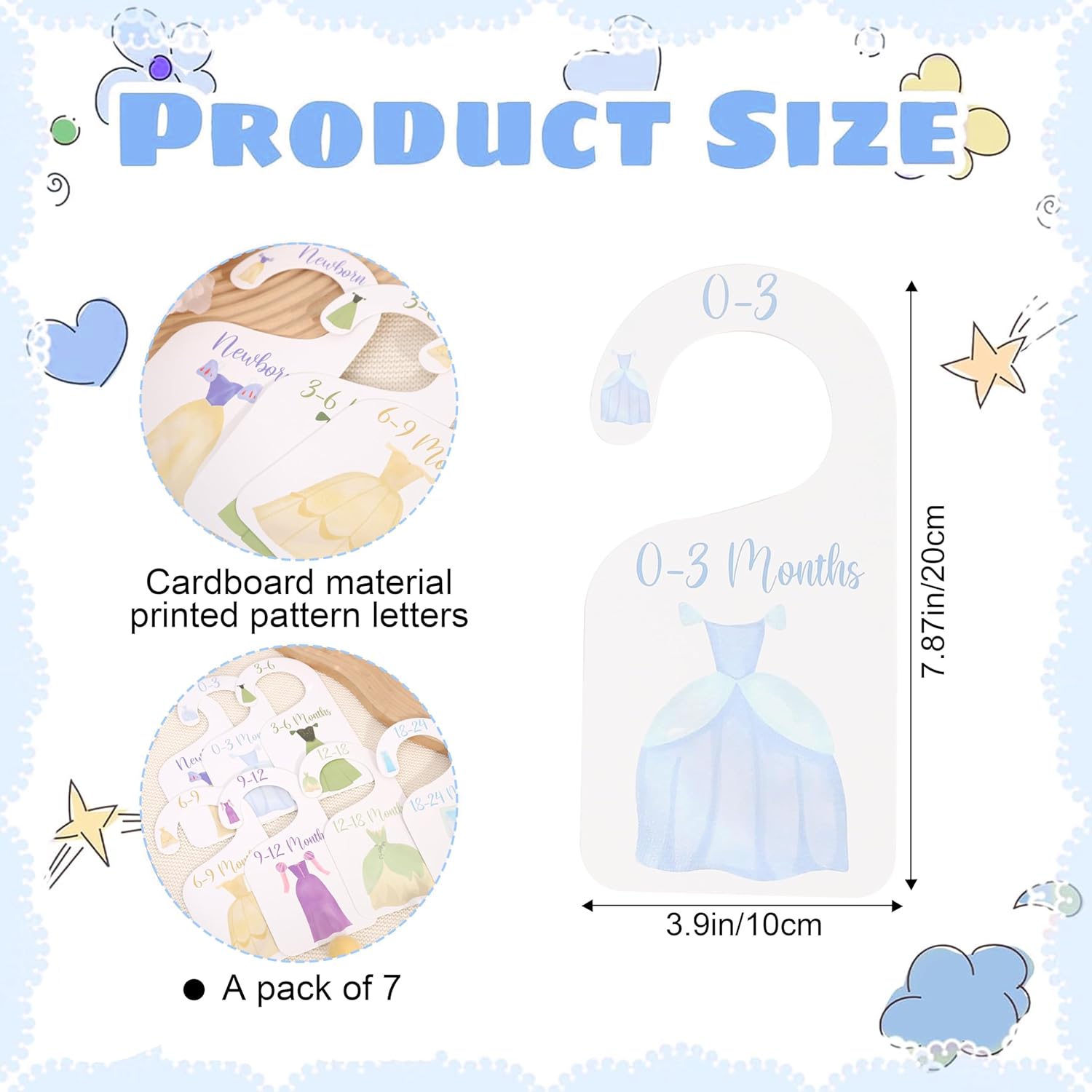 Princess Nursery Closet Dividers for Baby Organizing