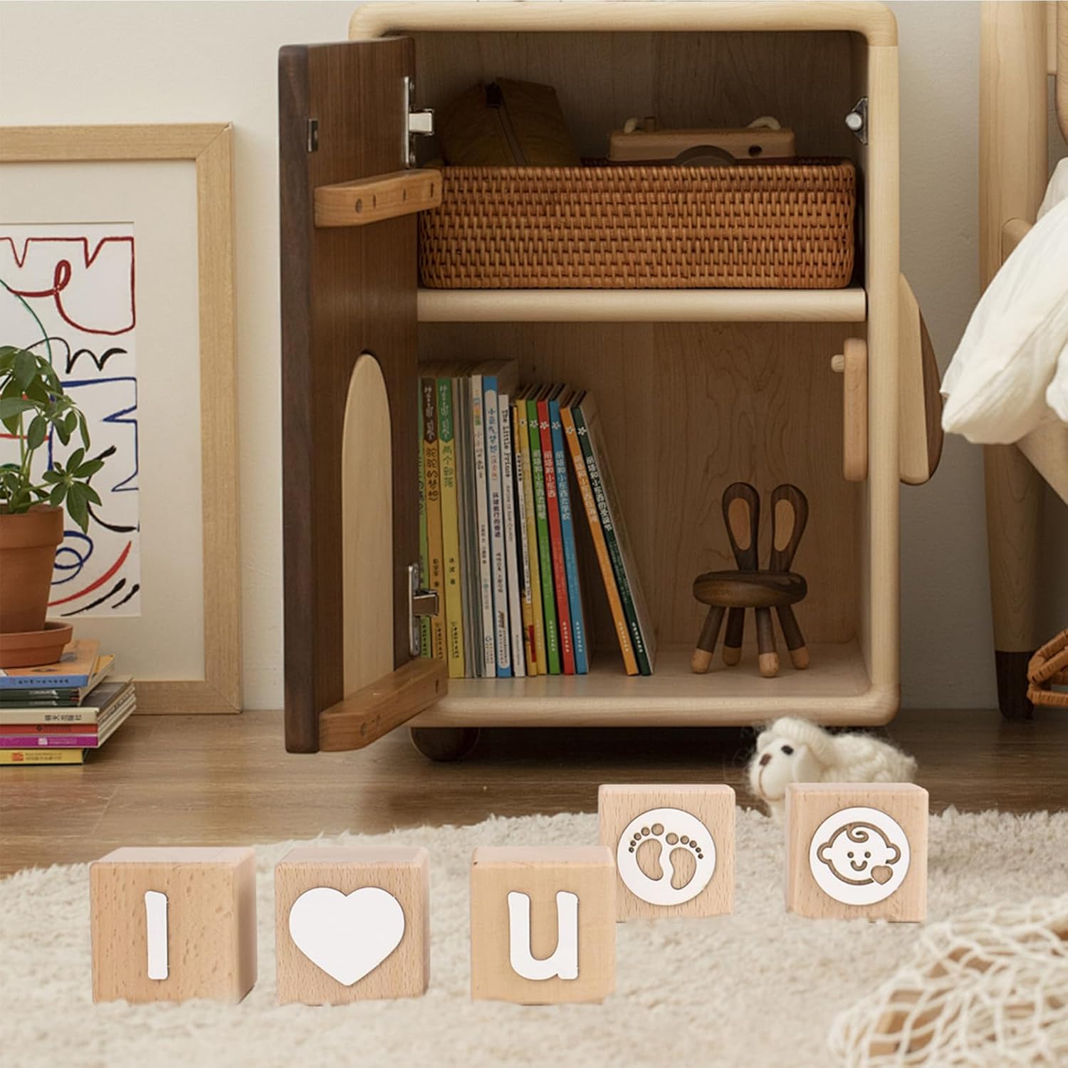 Custom Wooden Name Blocks for Nursery Decor