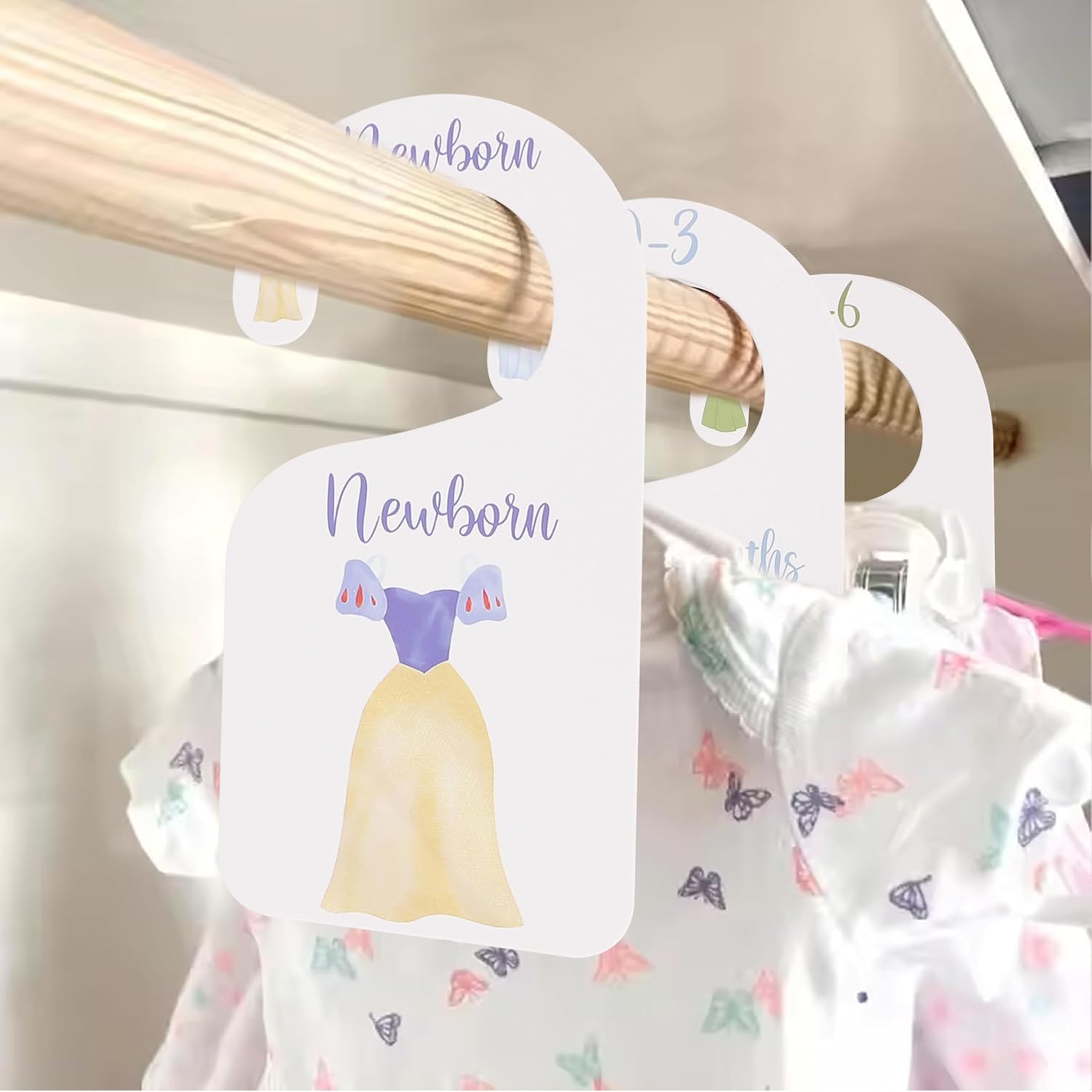 Princess Nursery Closet Dividers for Baby Organizing