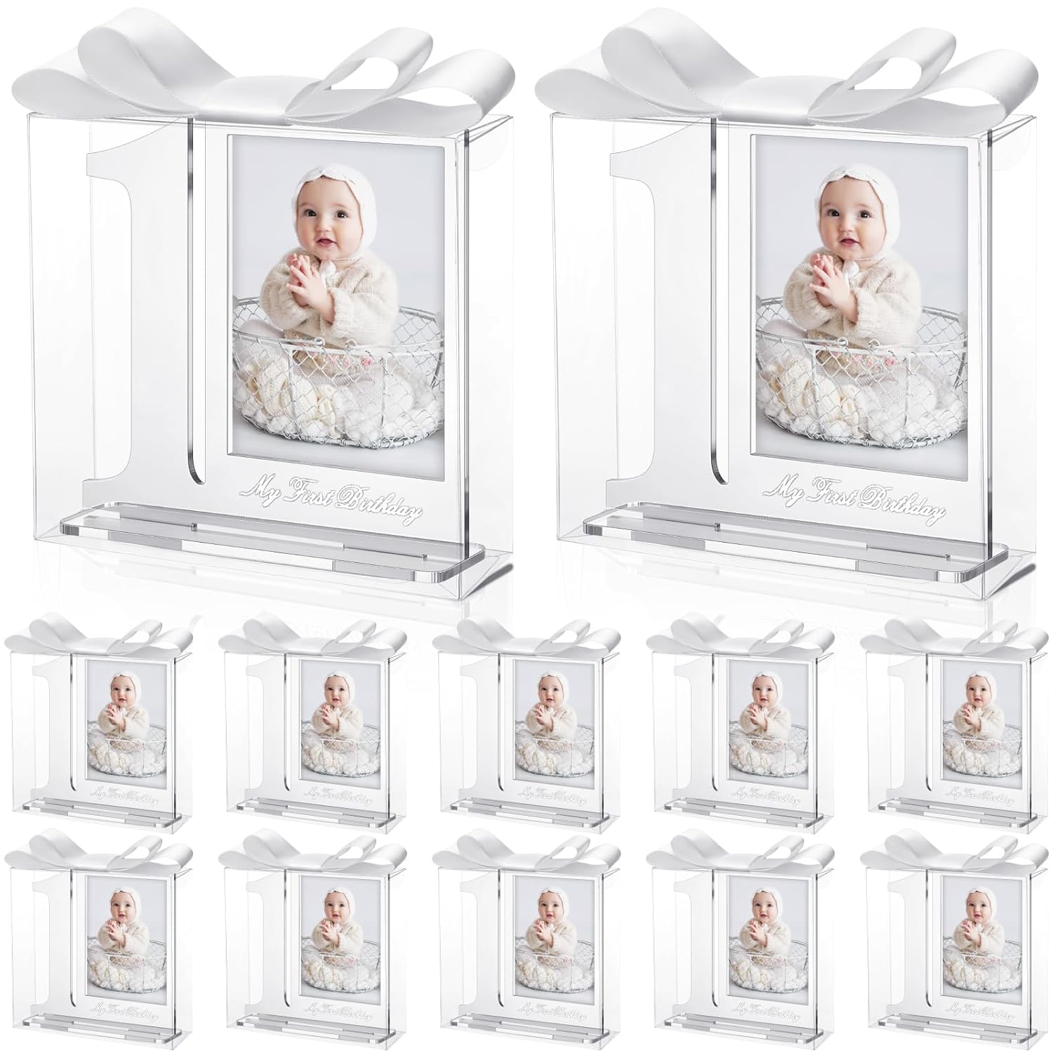 Colingmill 12 Set First Birthday Keepsake Frame Decor Set