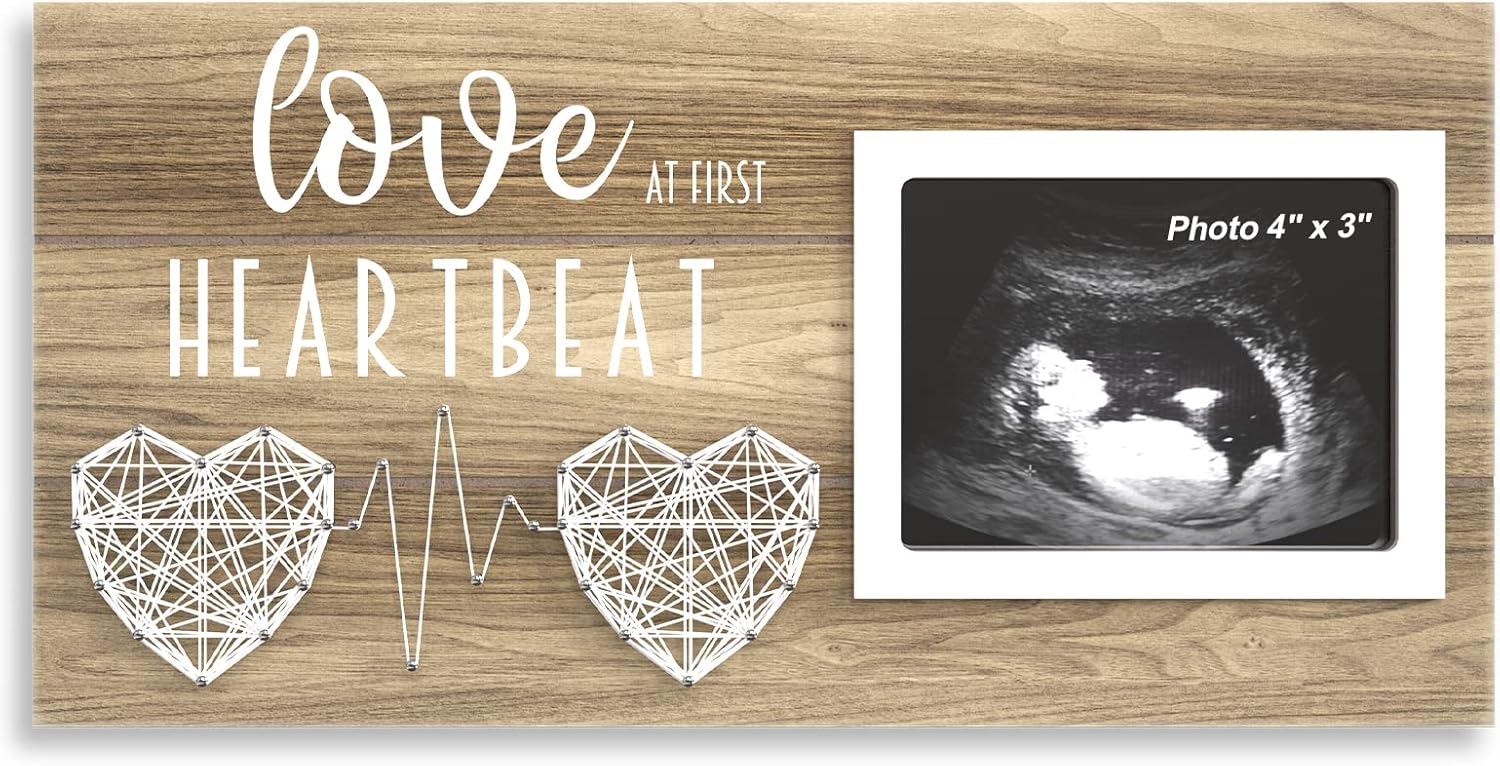EURSET Baby Ultrasound Picture Frame - Keepsake Gift for Pregnancy Announcements