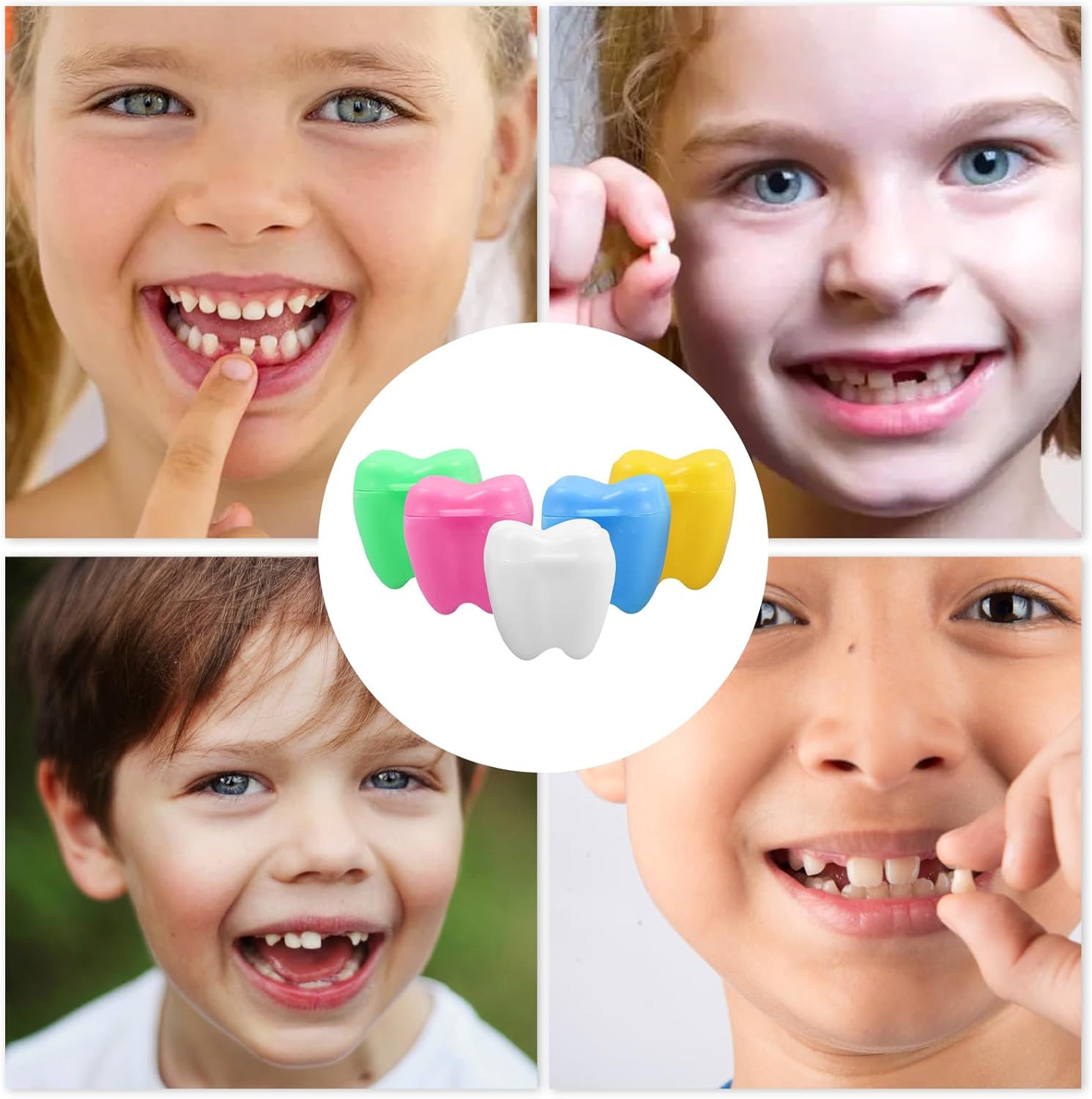 10 Pieces Plastic Baby Teeth Keepsake Box Set