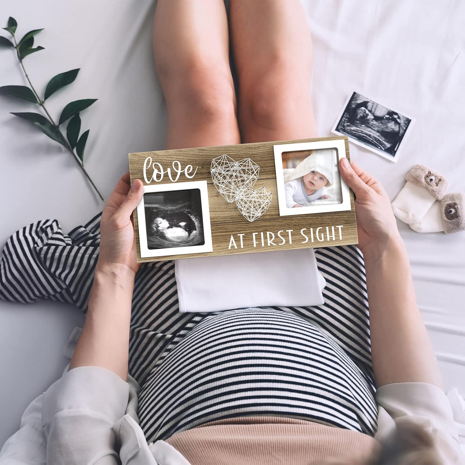 EURSET Baby Sonogram Frame - 3 x 3 Ultrasound Photo Display