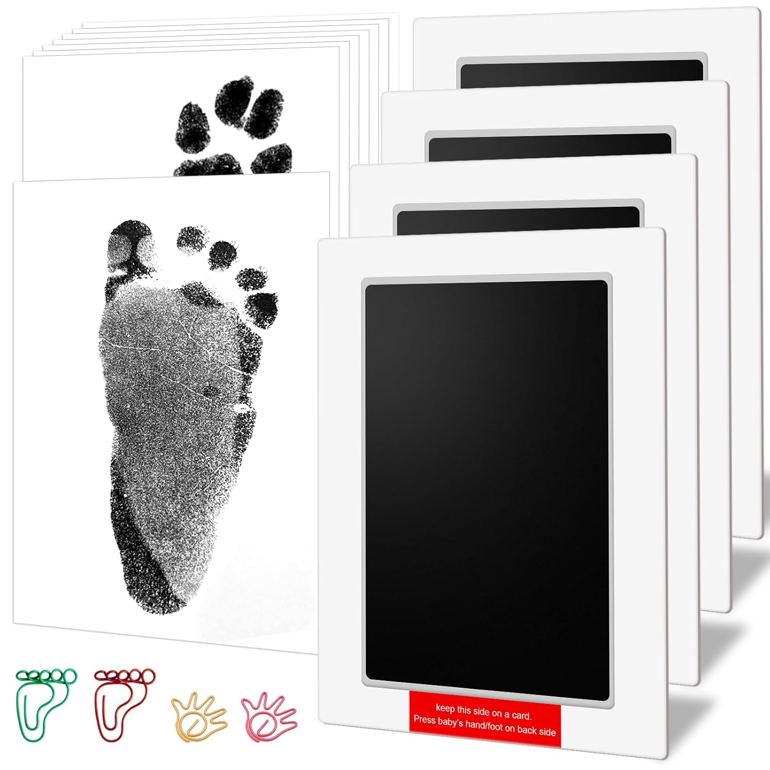 PChero 6x4 Inkless Handprint Footprint Kit for Keepsakes