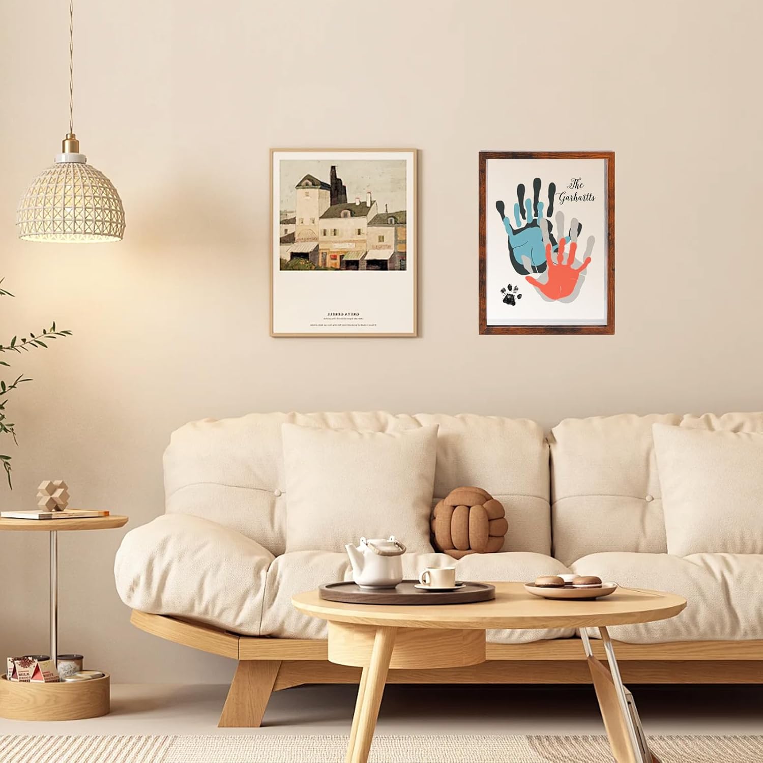 PUDEKO Family Handprint Craft Kit with 8 Colors