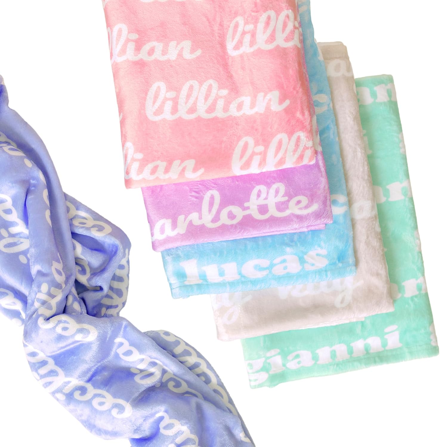 Personalized Baby Blanket with Name - Soft Cozy