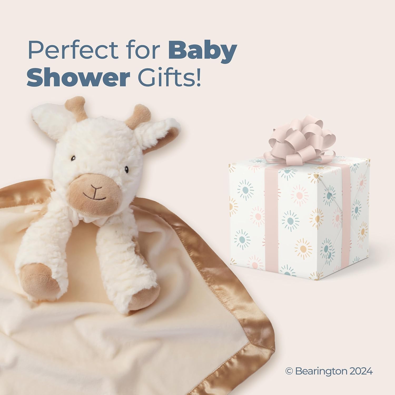 Bearington Lil Lofty Giraffe Lovey Baby Blanket