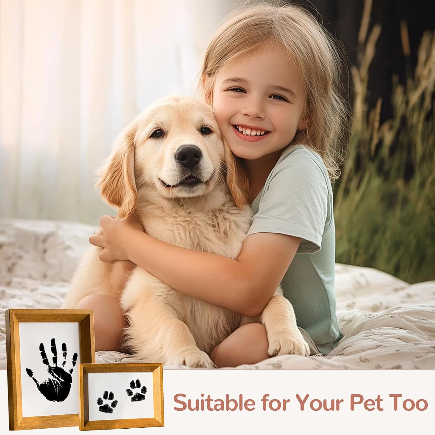 PChero 6x4 Inkless Handprint Footprint Kit for Keepsakes