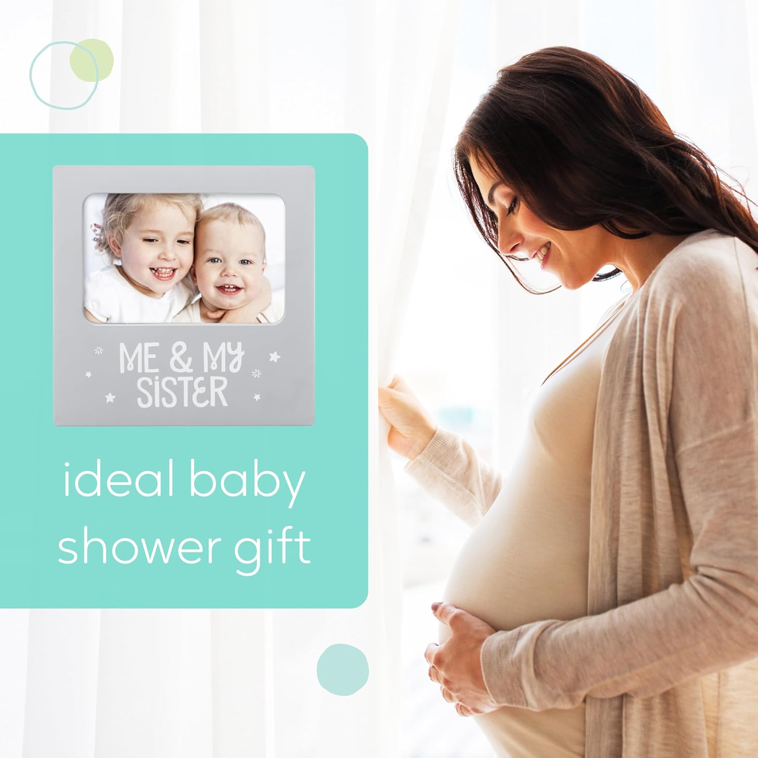 Tiny Ideas Sibling Photo Frame for Baby Keepsakes