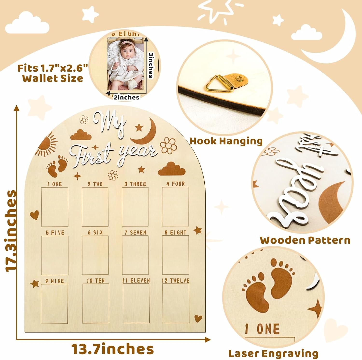 Barri Design First Year Photo Display Board
