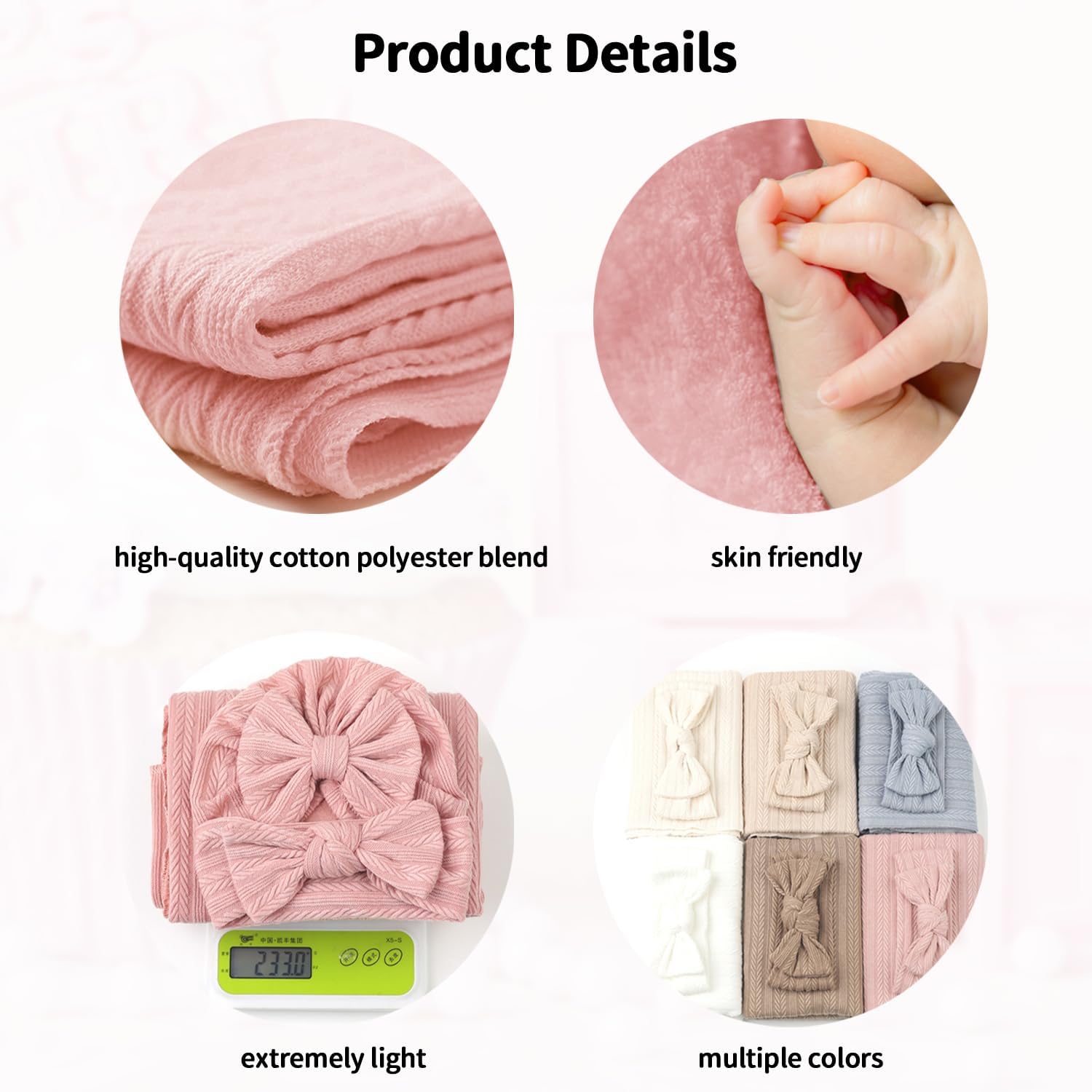 Golener 5PCS Swaddle Blanket for Babies - Soft Stretchy Cotton Blend