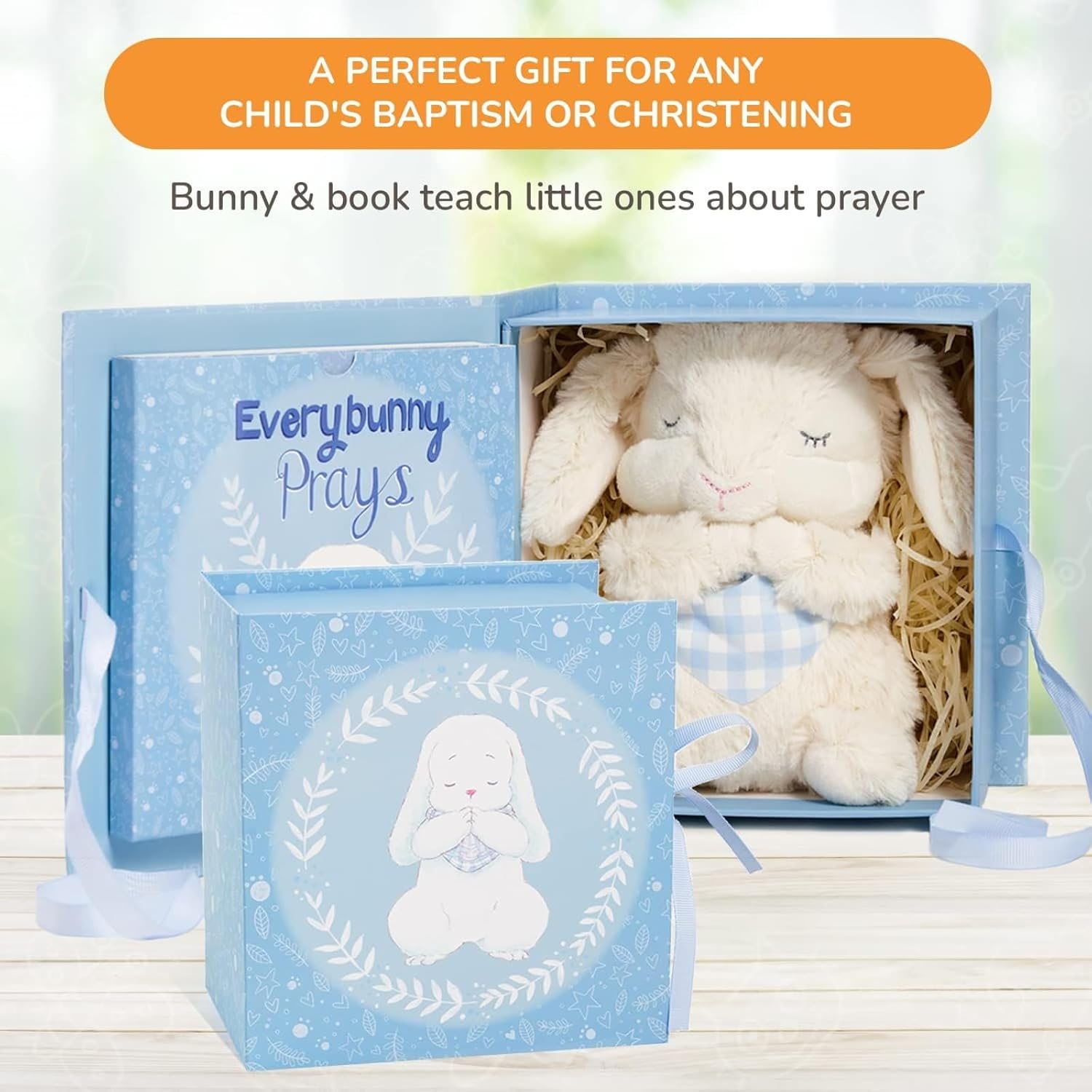 Tickle Main Praying Musical Bunny - Baptism Gift for Boys