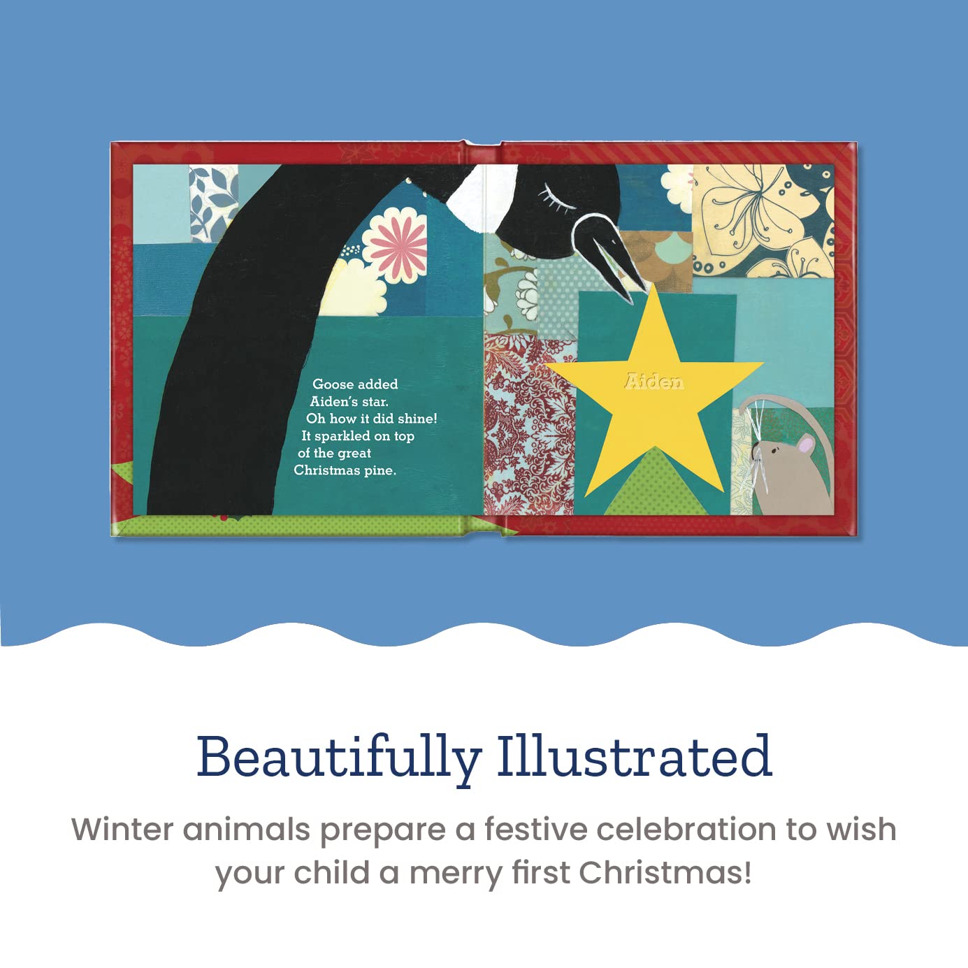Babys 1st Christmas Personalized Story Book