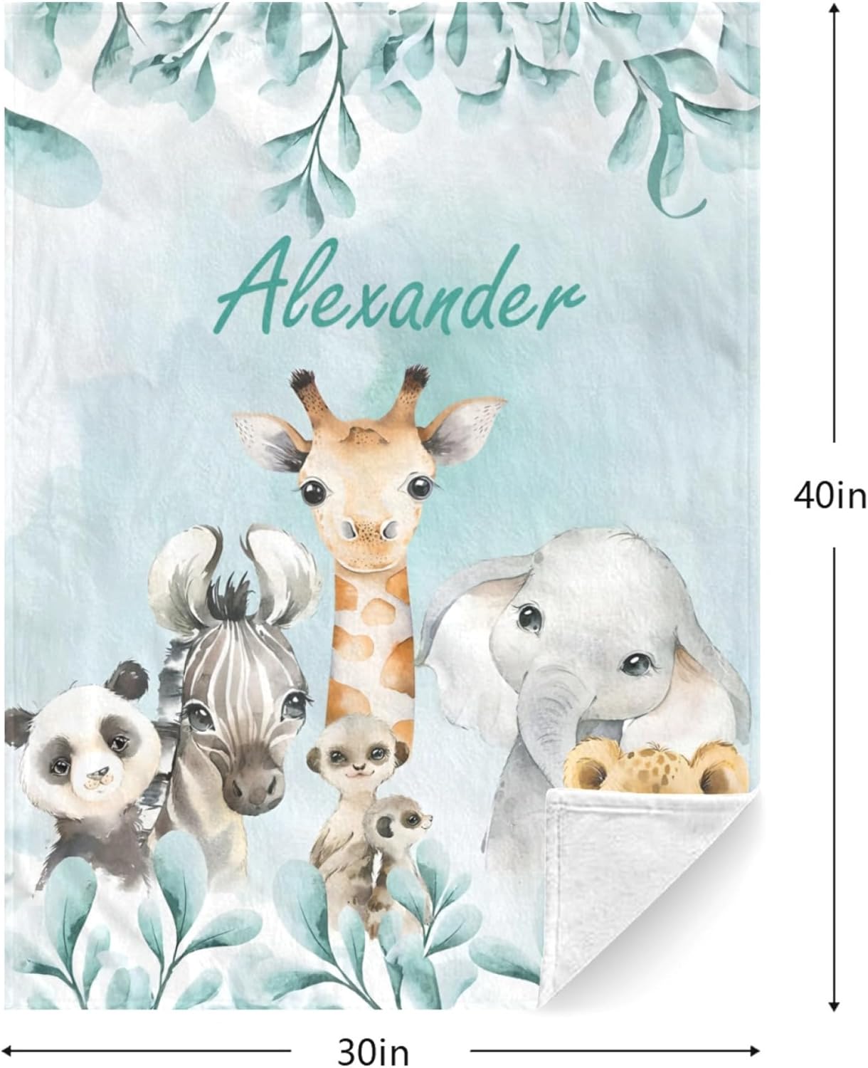 Personalized Baby Blanket with Name for Boys and Girls