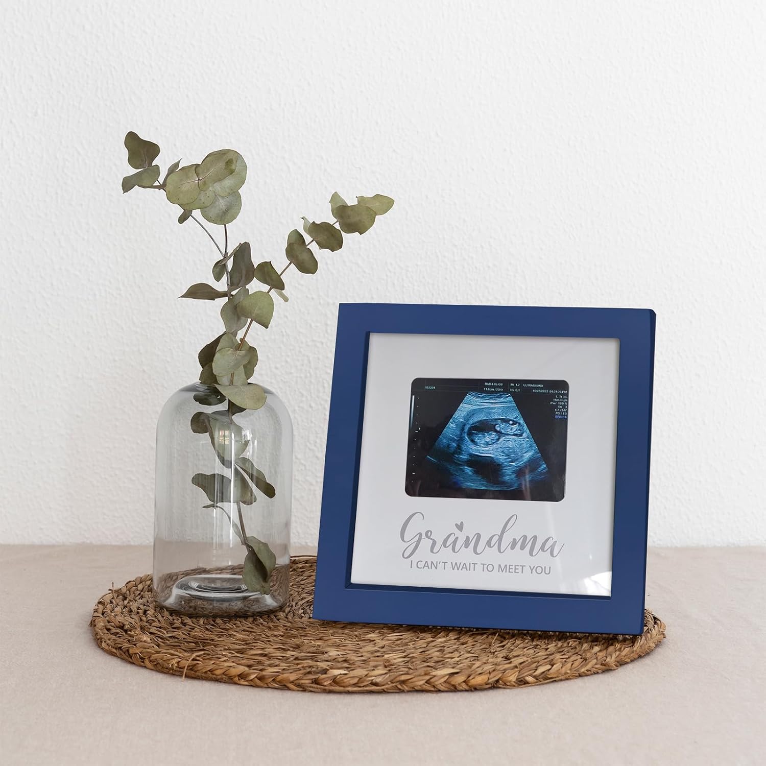 Sonogram Picture Frame for Grandma Blue