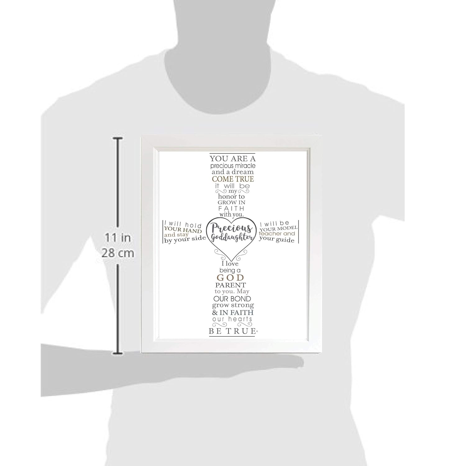 Precious Goddaughter Keepsake Frame - Baptism Gift