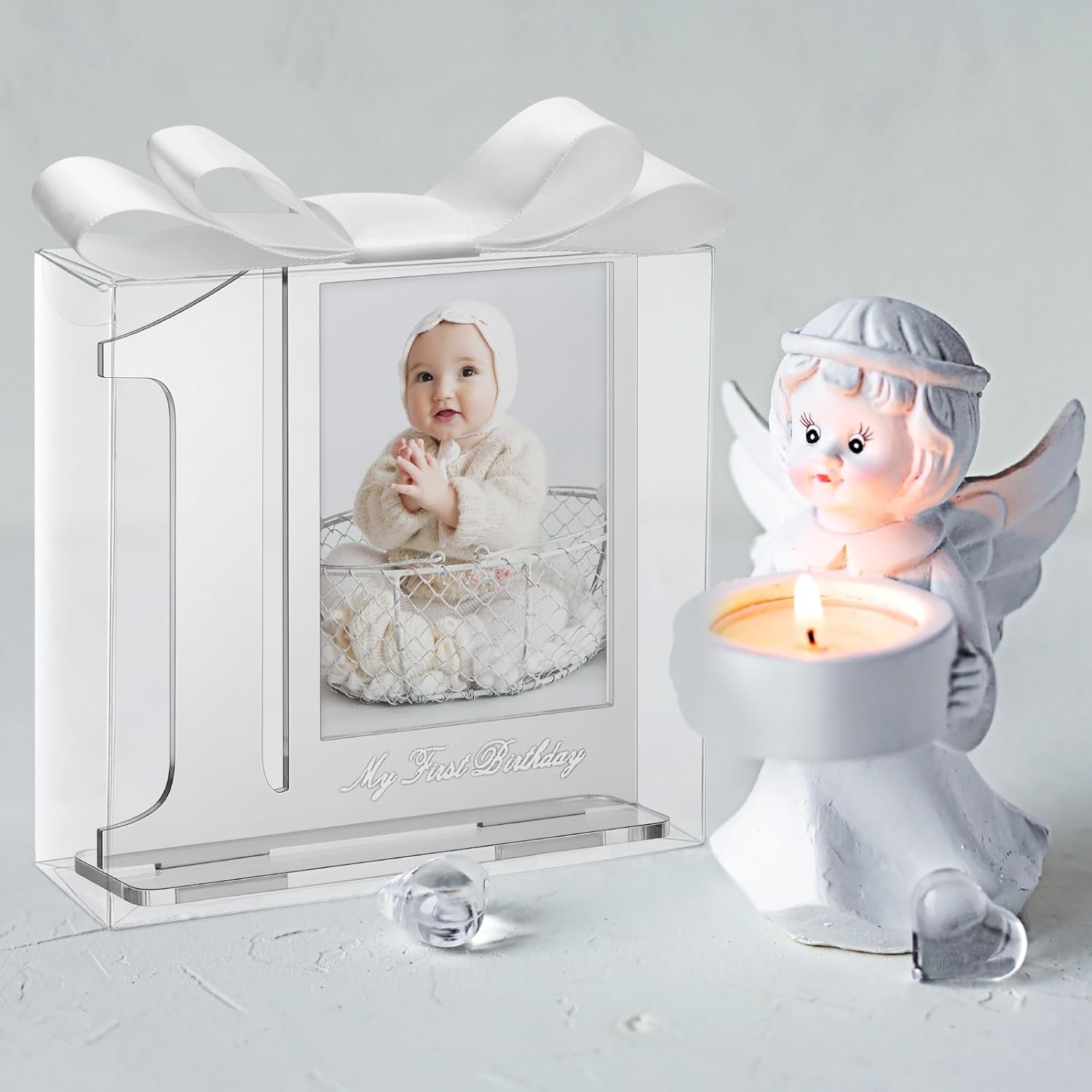 Colingmill 12 Set First Birthday Keepsake Frame Decor Set