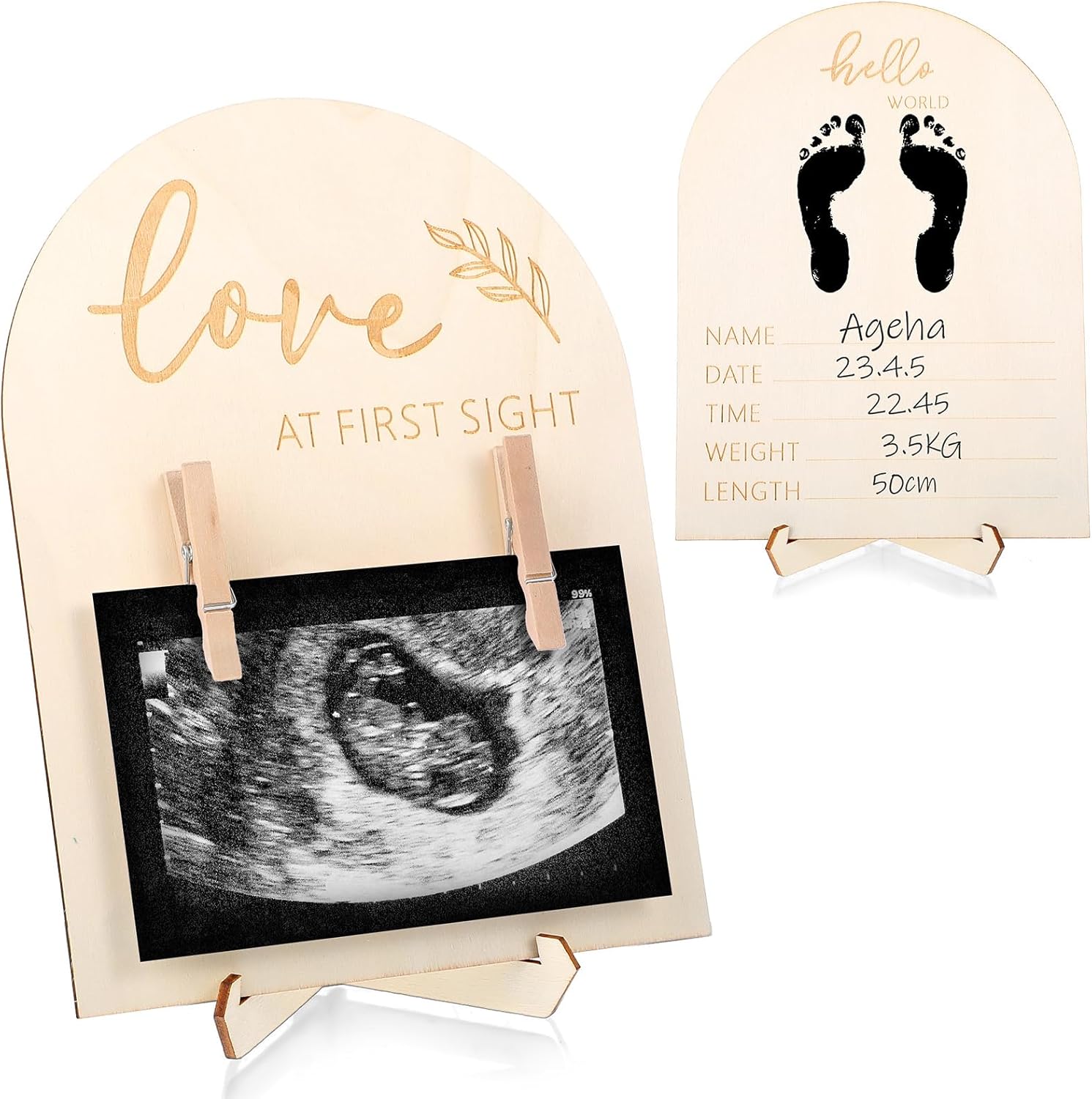 Lusofie Double-Sided Ultrasound Picture Frame