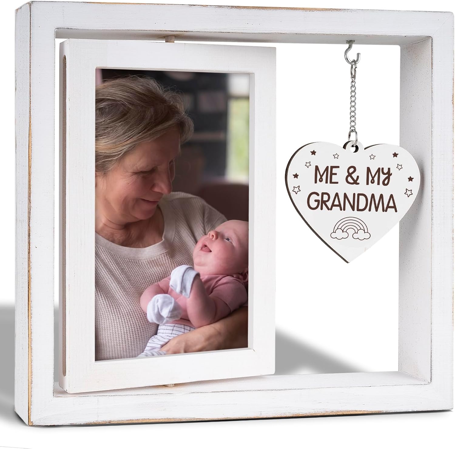 Me My Grandma Picture Frame - 4x6 Rotating Photo Frame