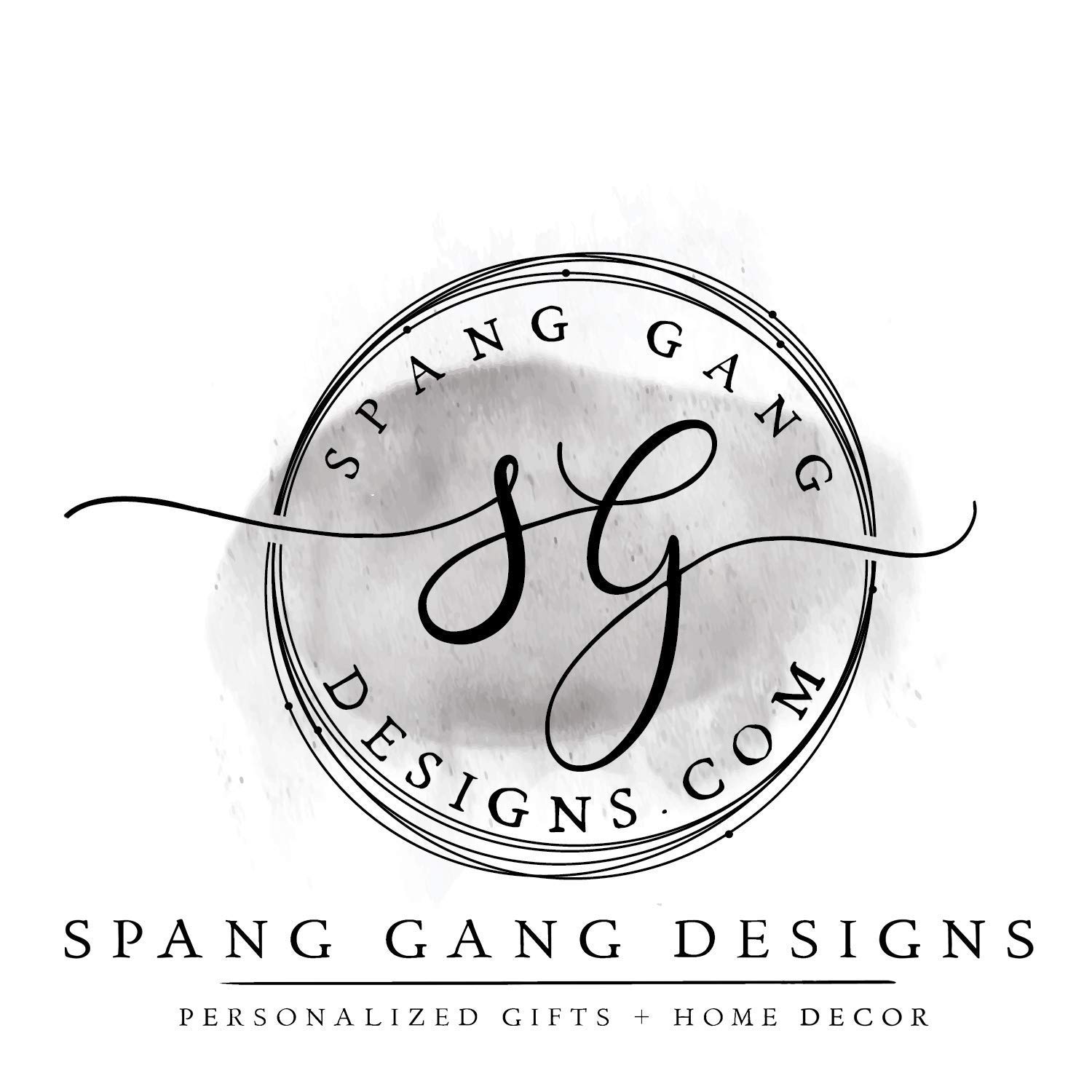 Spang Gang 1st Birthday Wood Card Holder Keepsake