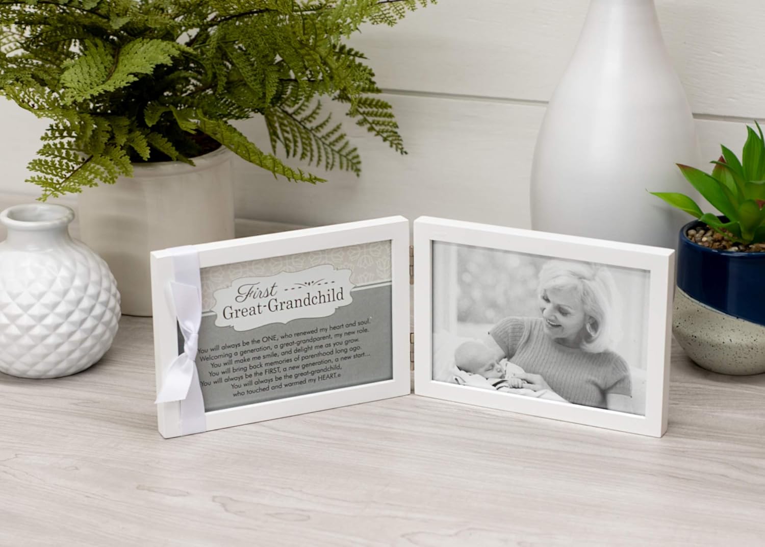 The Grandparent Gift Co First Great Grandchild Picture Frame - White