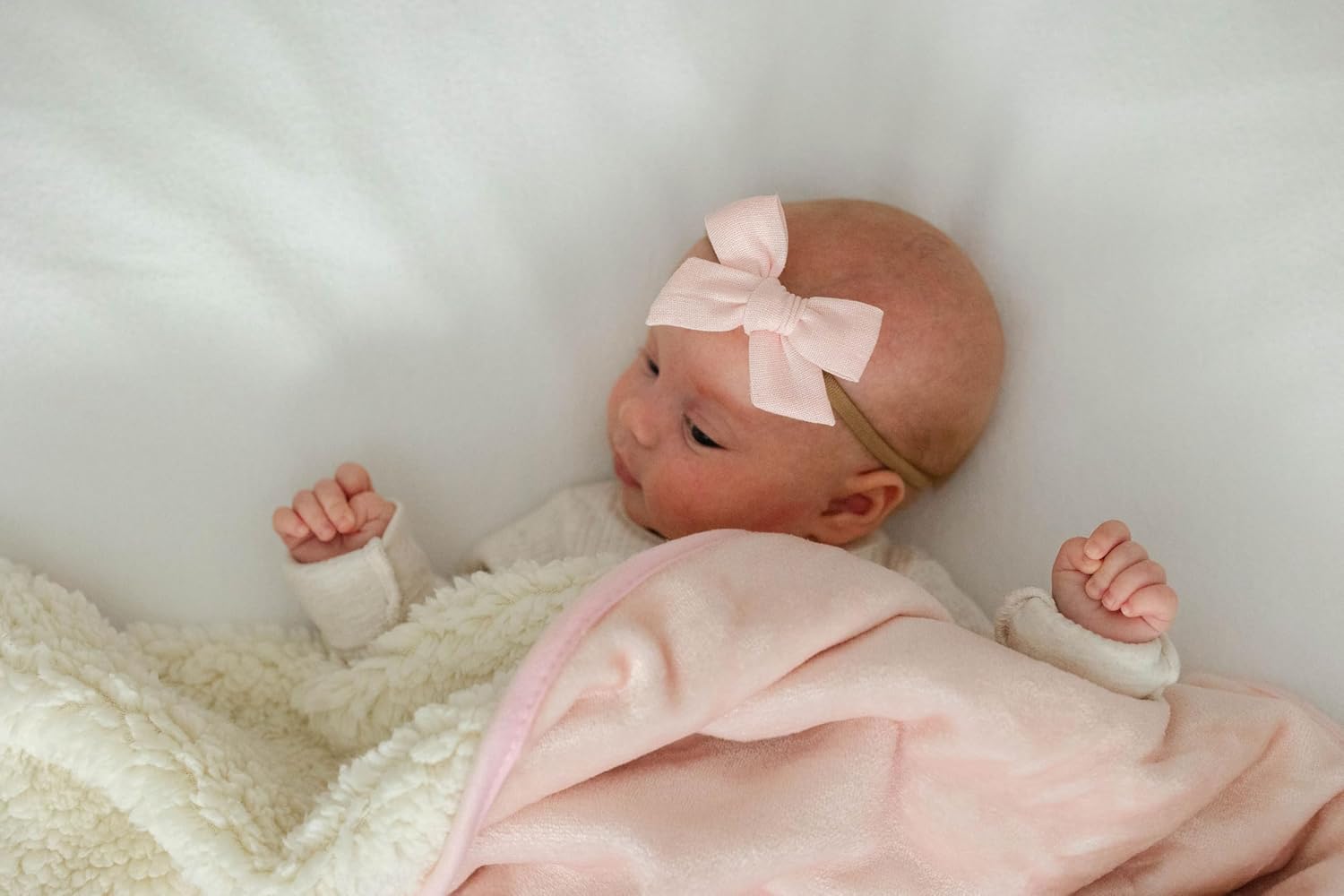 Ultra Plush Sherpa Baby Blanket - 30x40 Soft Durable Pink