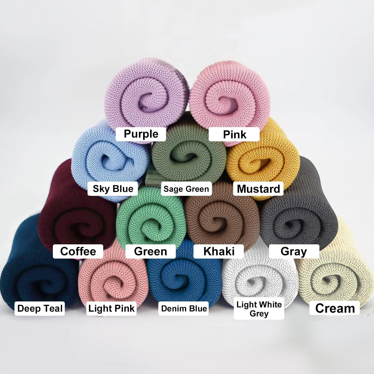 Personalized Baby Blanket with Name - Custom Embroidered Knit Blanket
