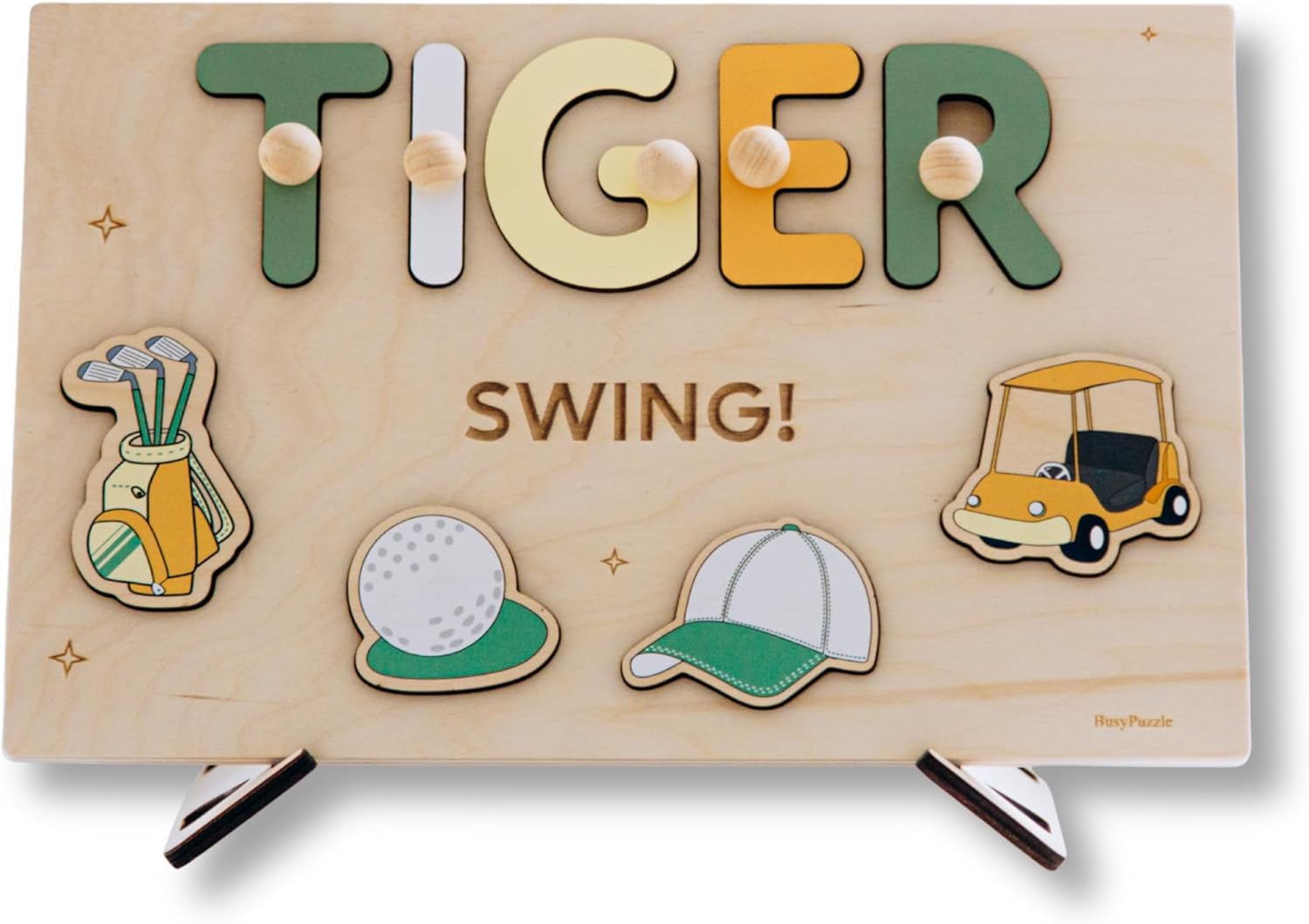 Personalized Golf Name Puzzle for Toddlers