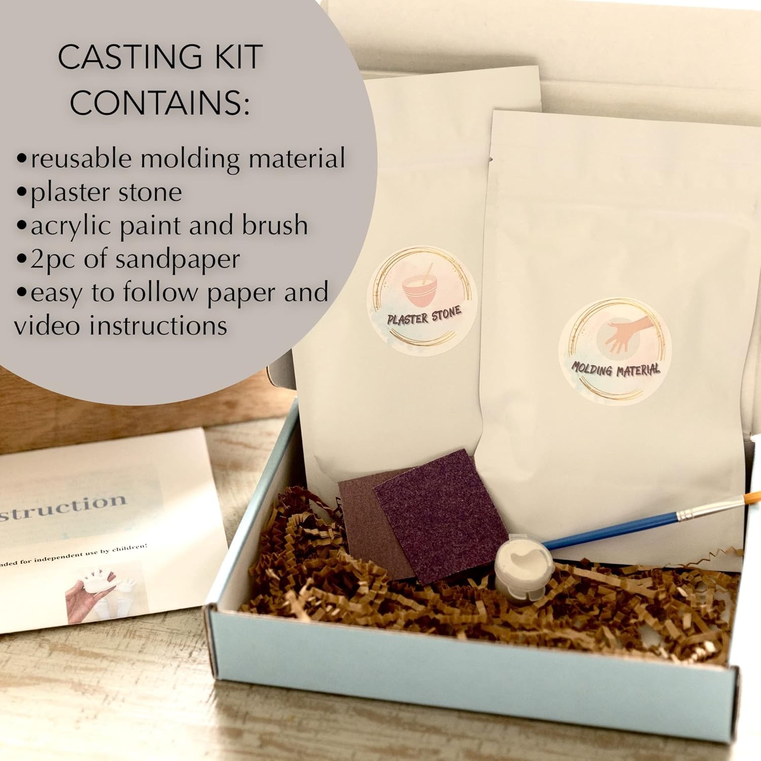 Sweet Memories Baby Hands Feet Casting Kit - 2-8 Casts DIY Keepsake