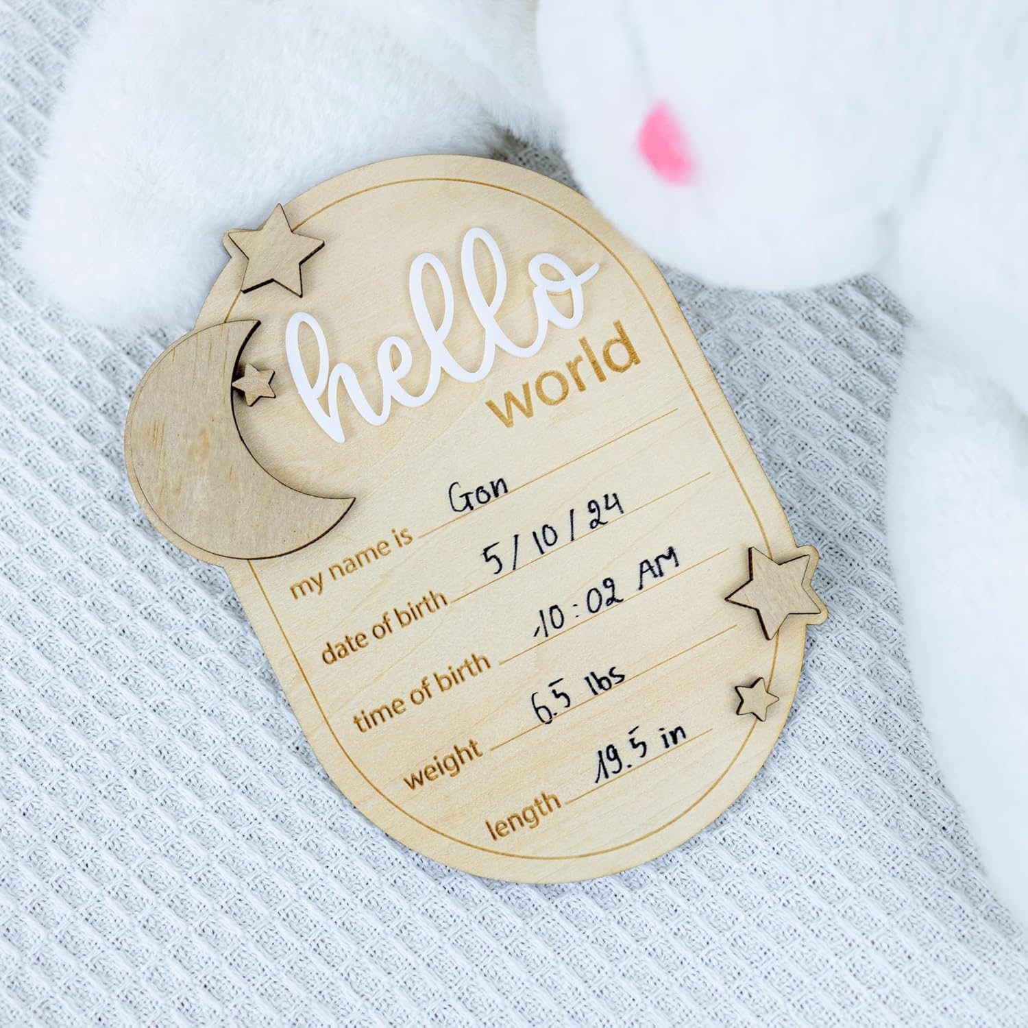 ONNIBE Baby Announcement Sign Star 65 Inch