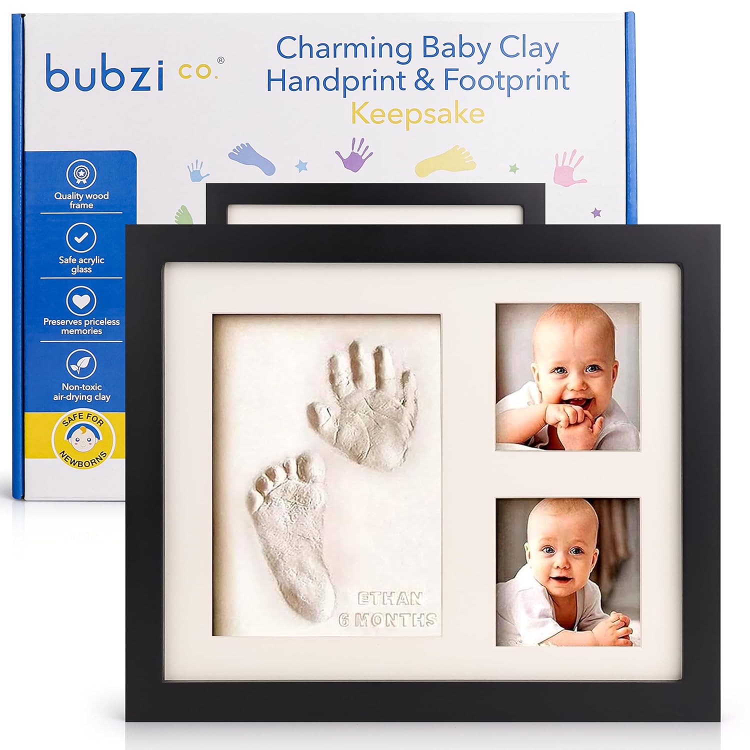Bubzi Co Baby Keepsake Frame - Jet Black 1