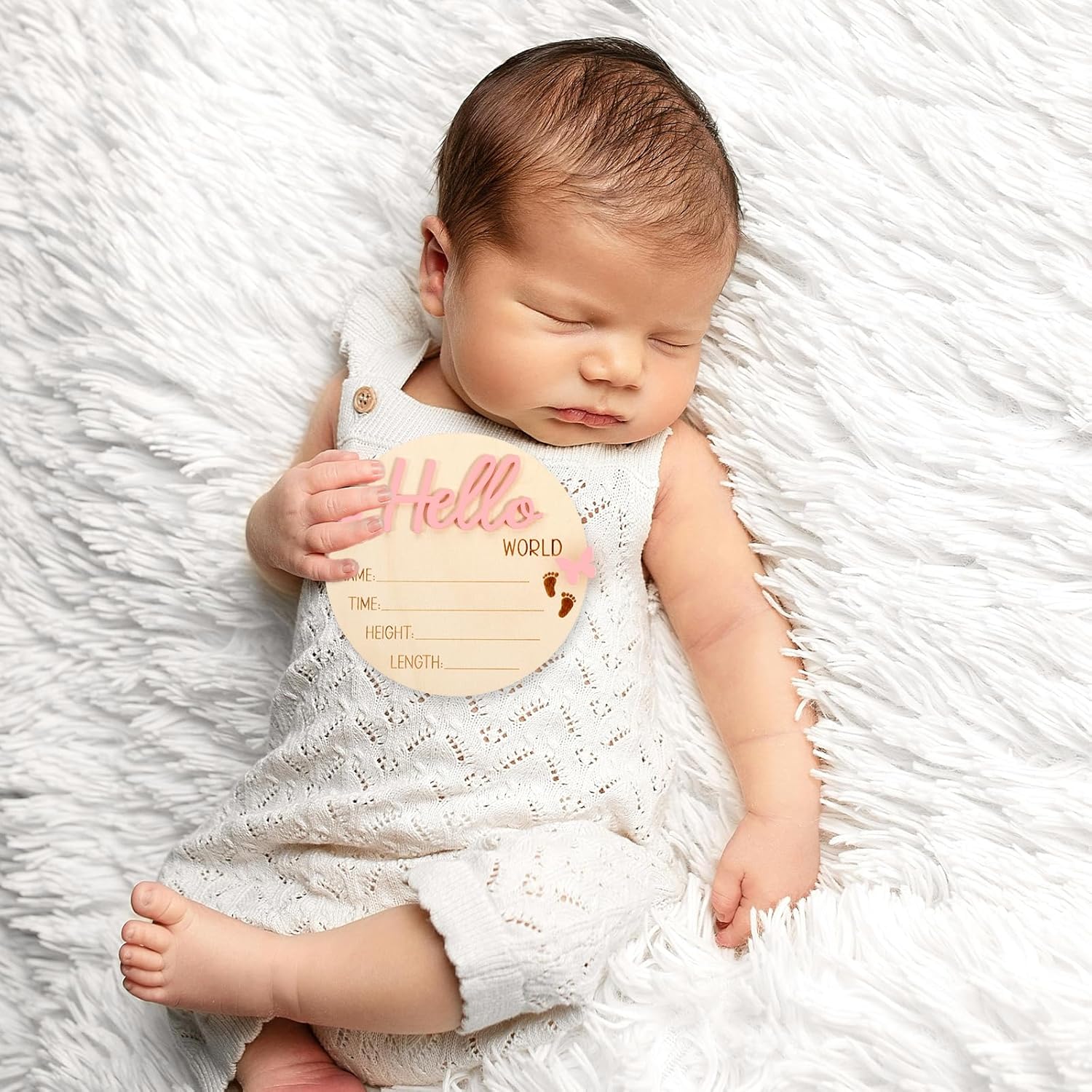 1 PCS Baby Name Sign with Butterfly Accent
