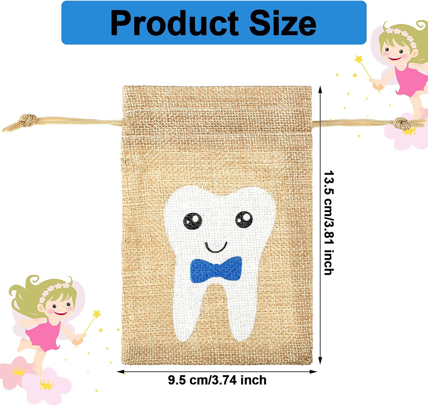 Shappy Tooth Fairy Bag Pouch Blue Style