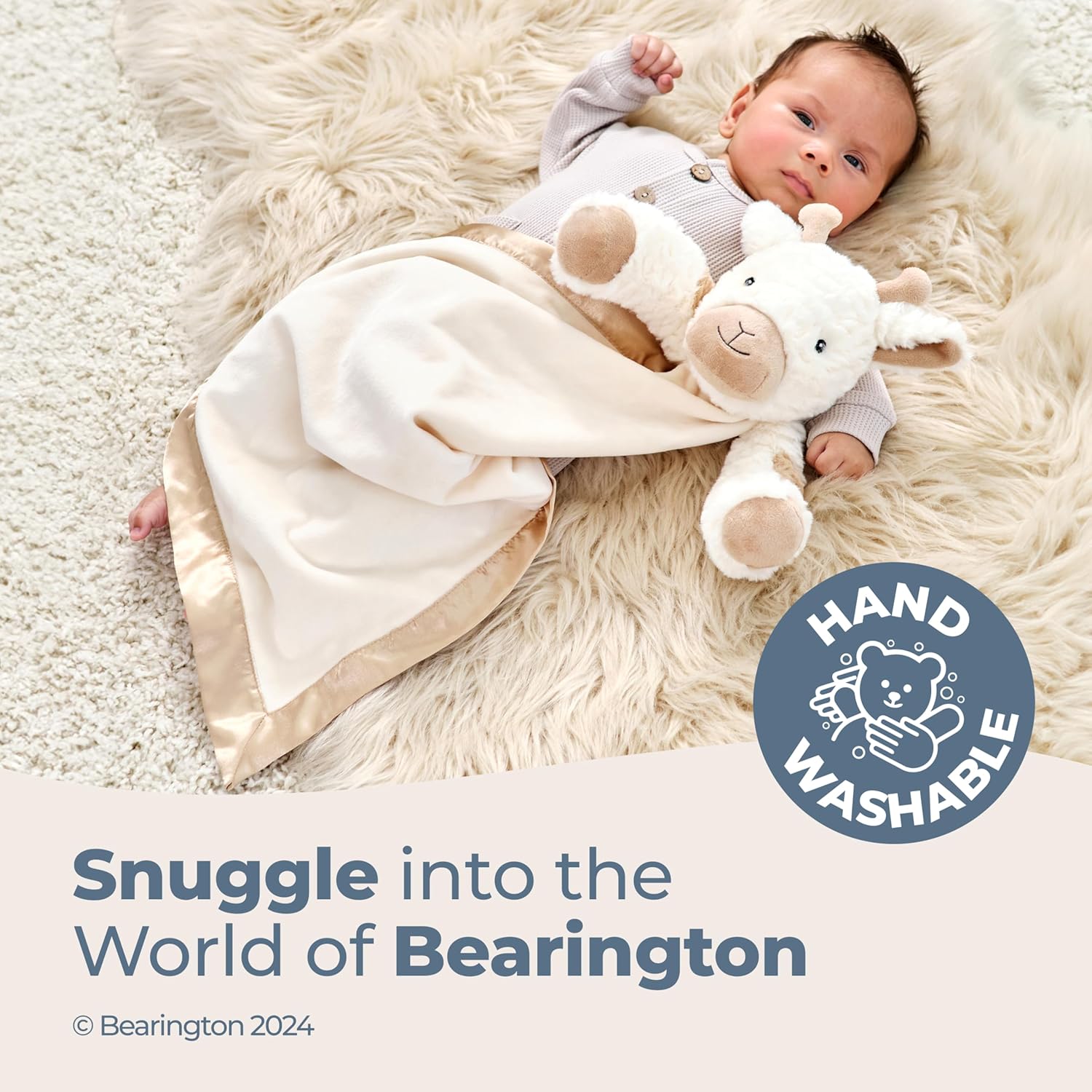 Bearington Lil Lofty Giraffe Lovey Baby Blanket