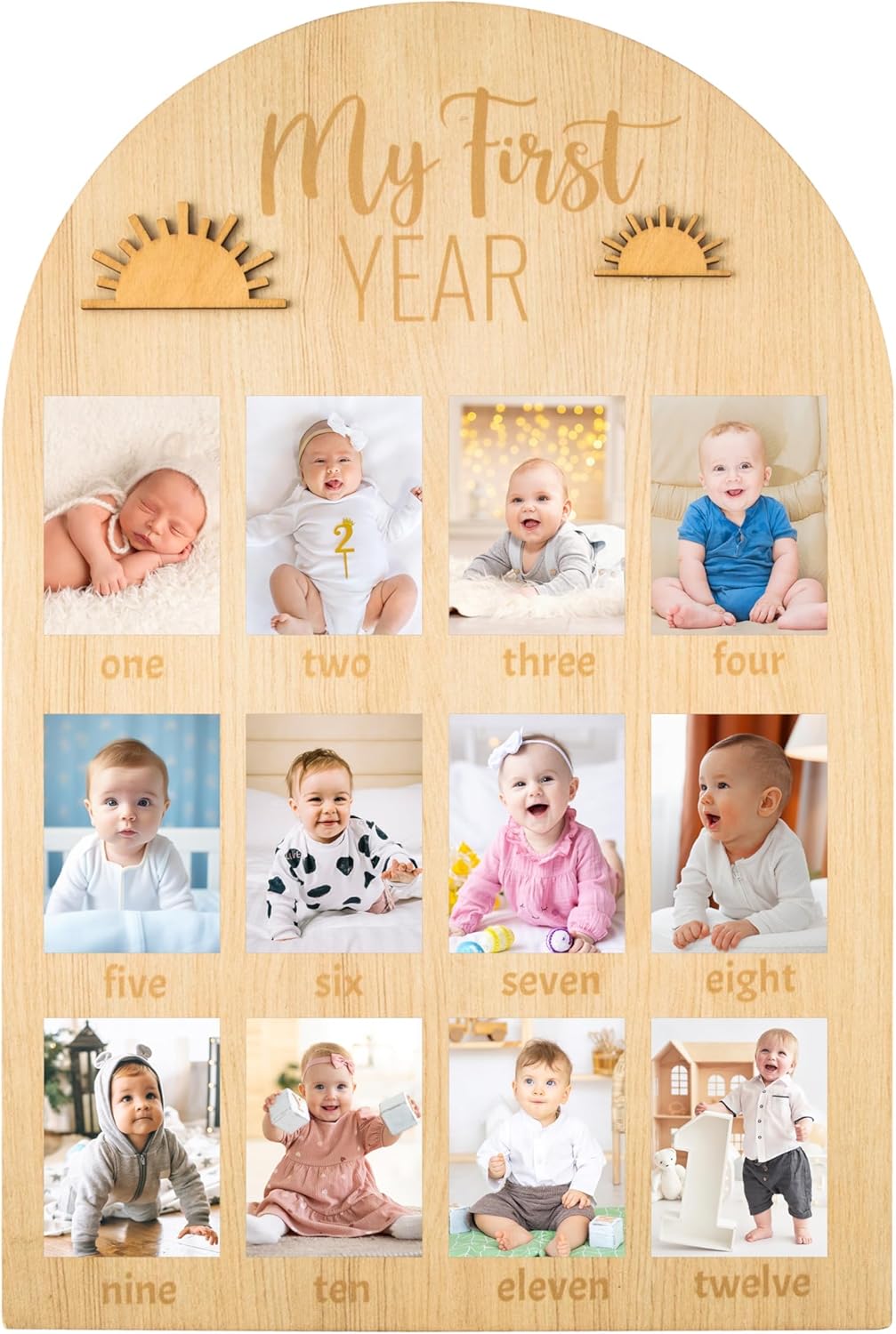 R HORSE First Year Photo Display Wooden Board