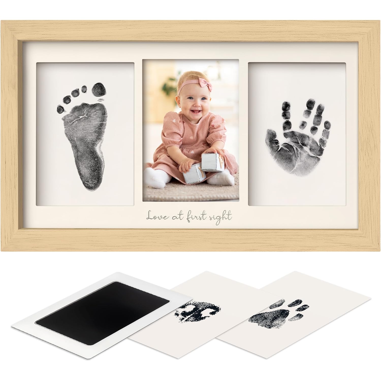 KeaBabies Inkless Hand Footprint Kit - Safe No Residue