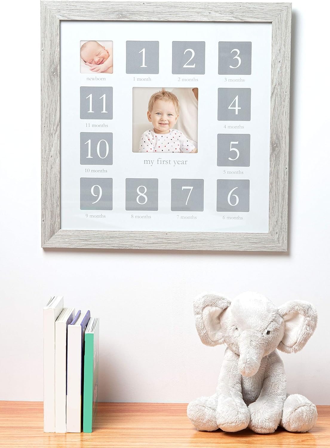 Kate Milo My First Year Frame - Rustic Wood