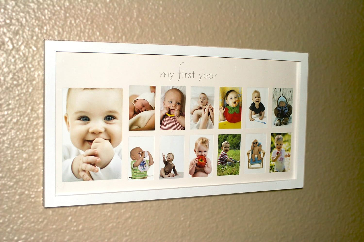 Green Pollywog 12-Month Photo Frame with Mat