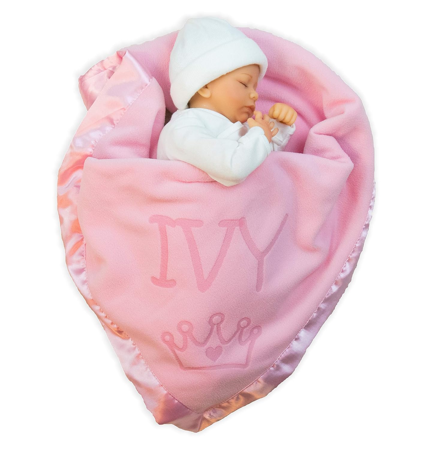 Custom Catch Personalized Princess Baby Blanket - Girl Name Gift