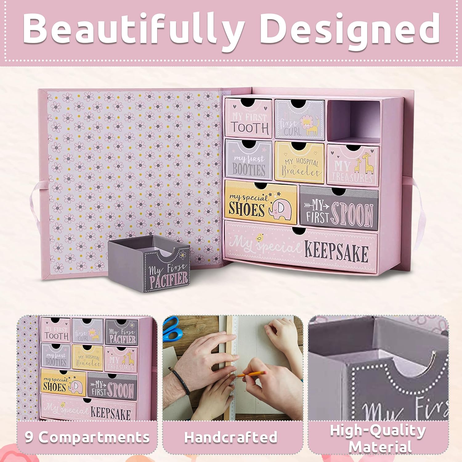 VOTUM Baby Keepsake Box - Fairytale Design 1