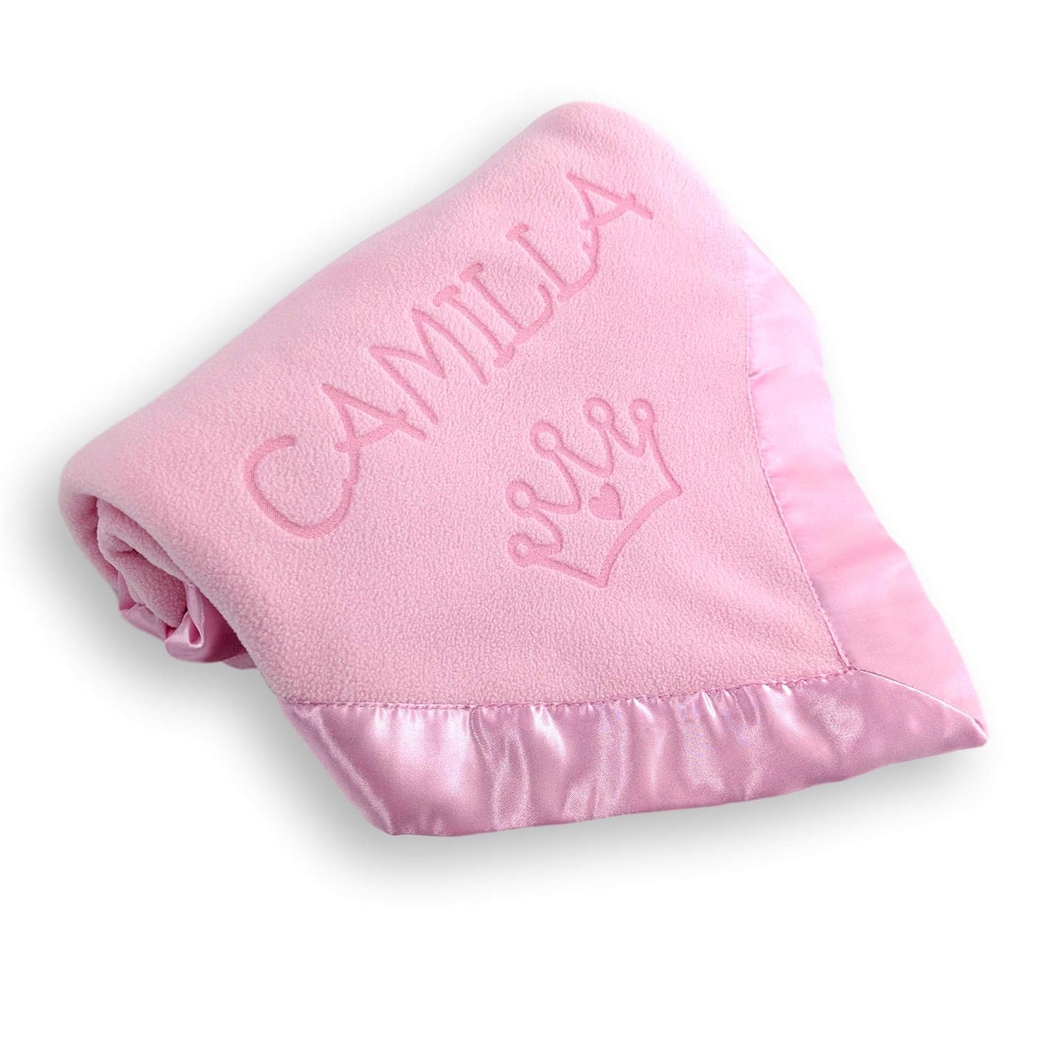Custom Catch Personalized Princess Baby Blanket - Girl Name Gift