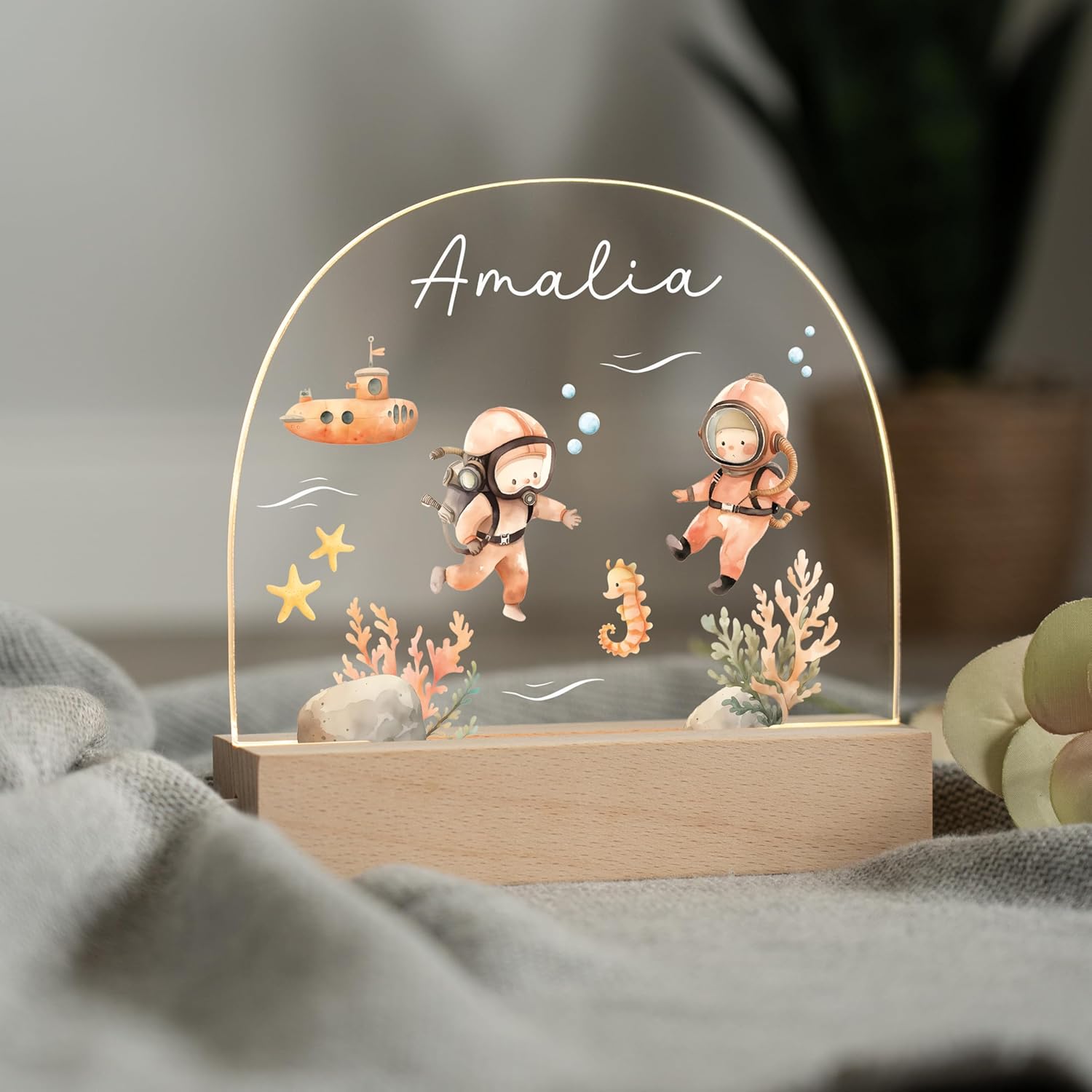 Personalized Baby Night Light with Name 1