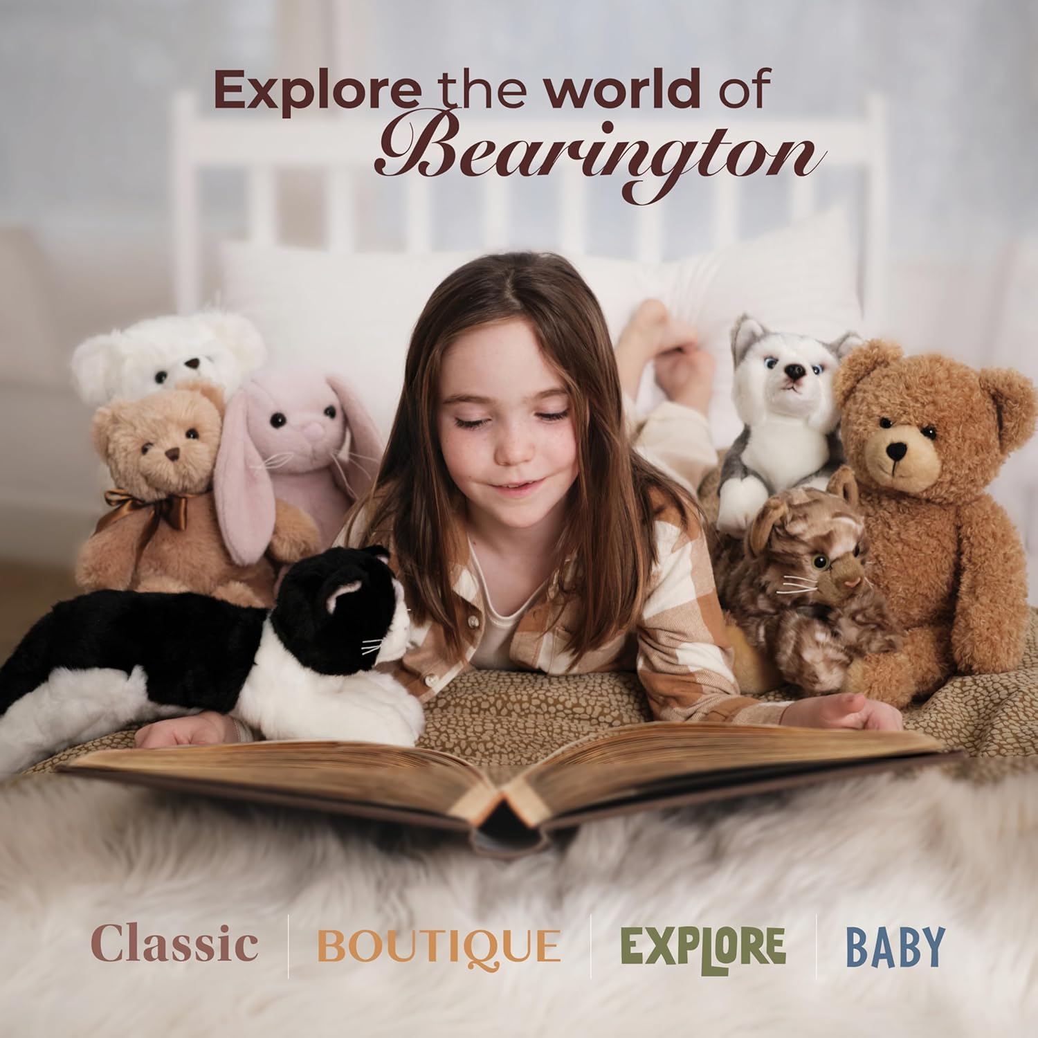 Bearington Lil Lofty Giraffe Lovey Baby Blanket