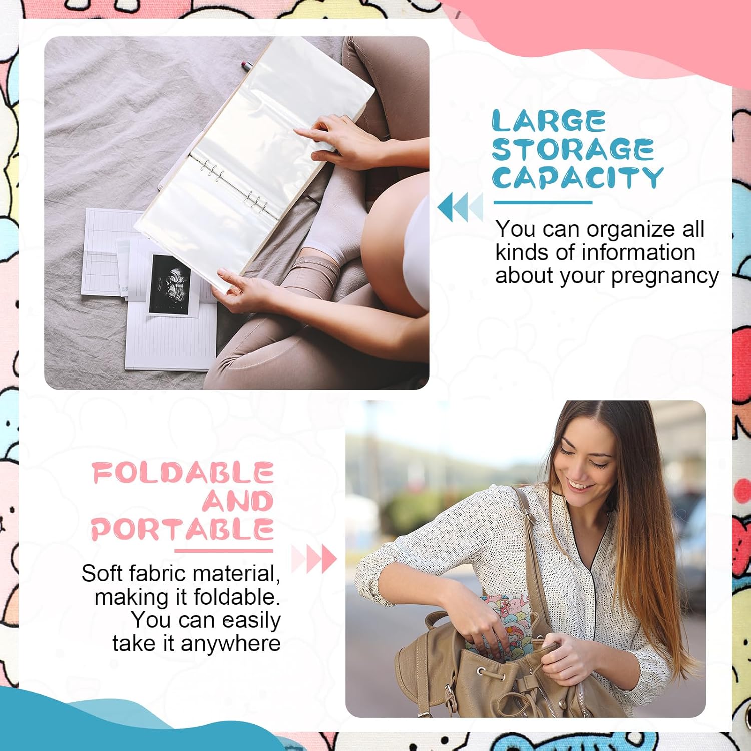 Marspark Baby Document Organizer with Zipper Bag