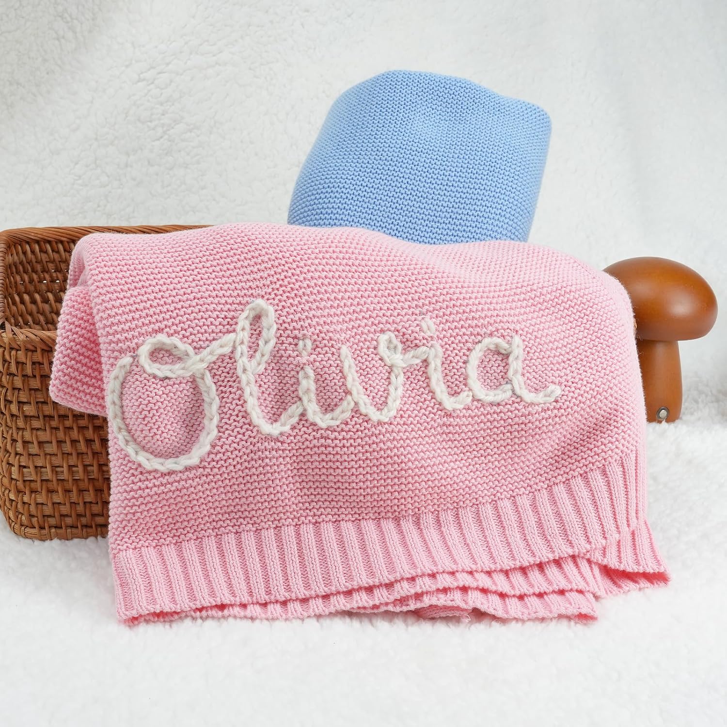 Personalized Baby Blanket 100 Organic Cotton with Name
