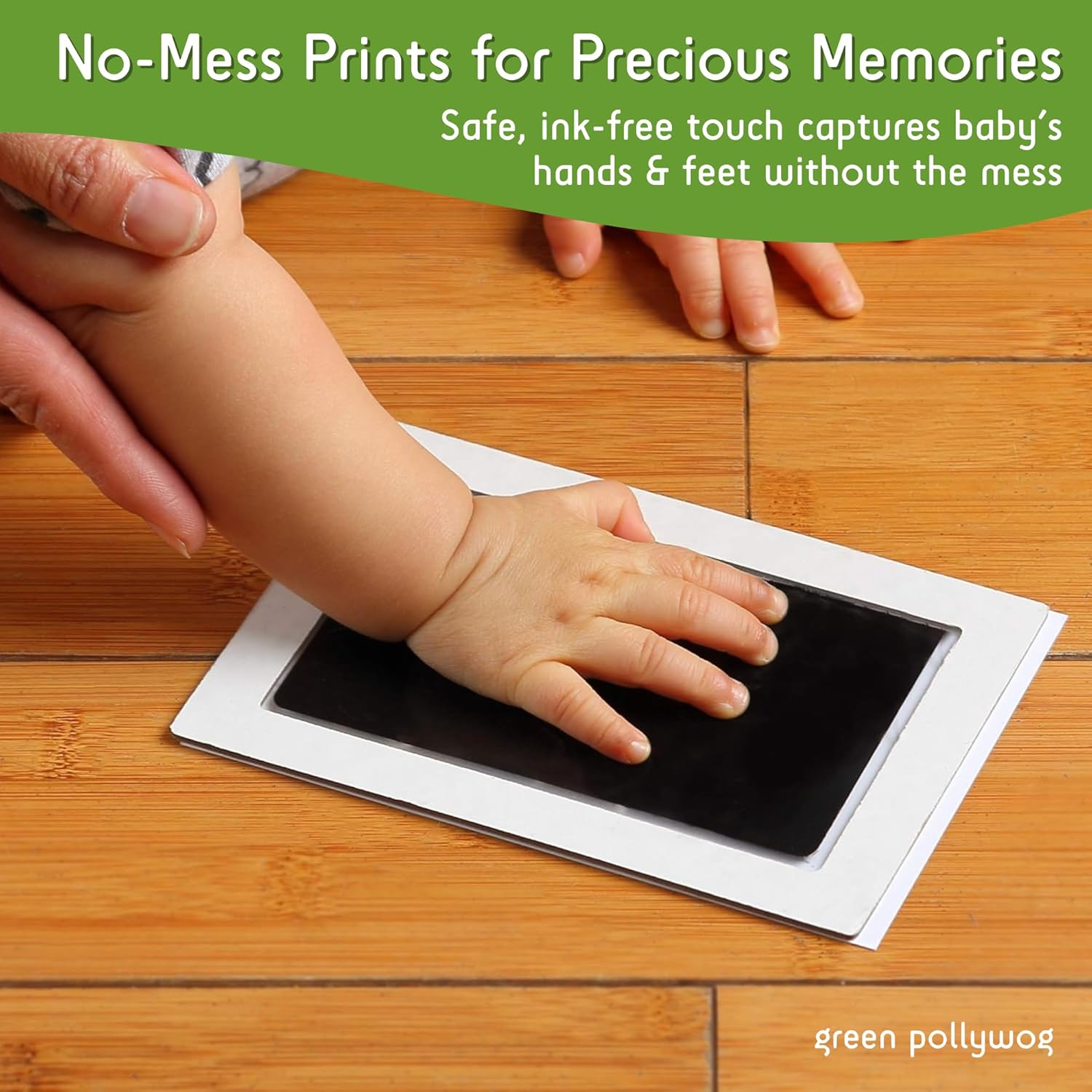 Green Pollywog Inkless Pad for Baby Dog Prints