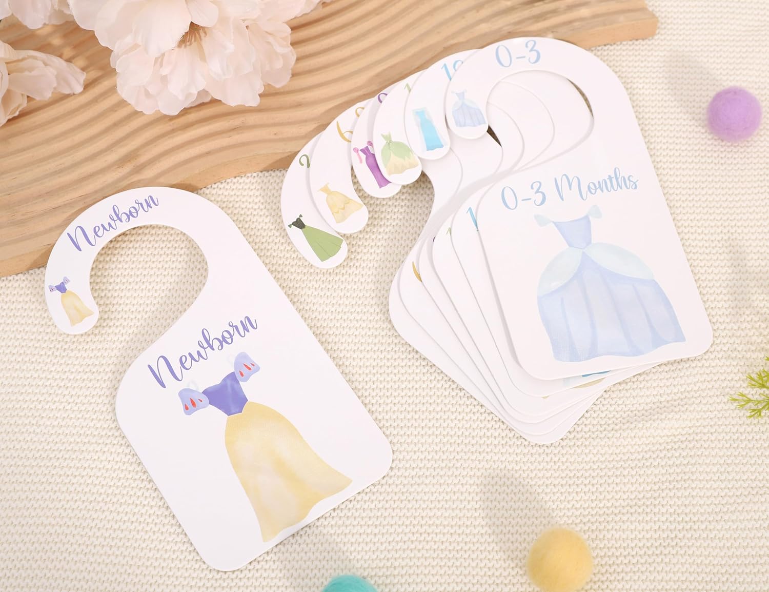 Princess Nursery Closet Dividers for Baby Organizing