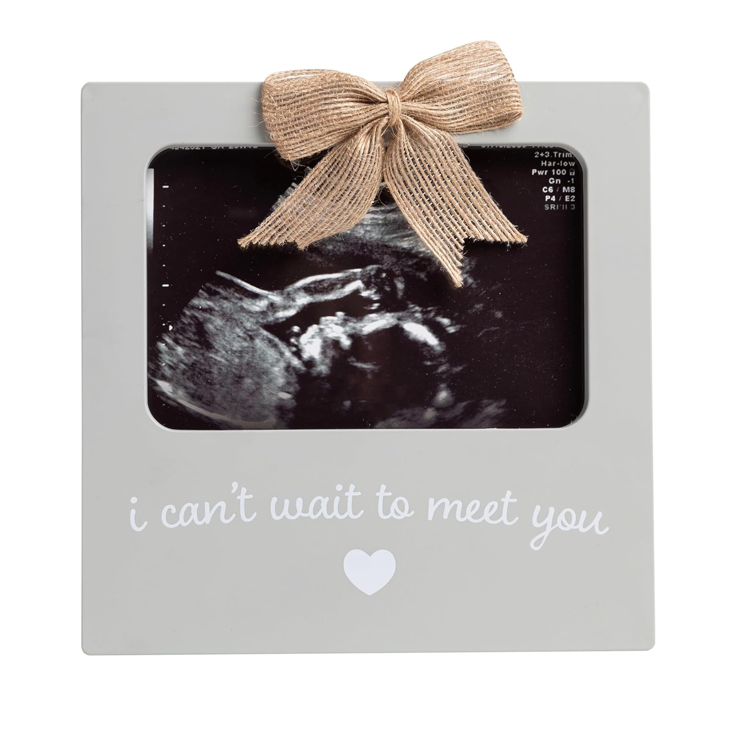 Kate Milo Sonogram Photo Frame Gray